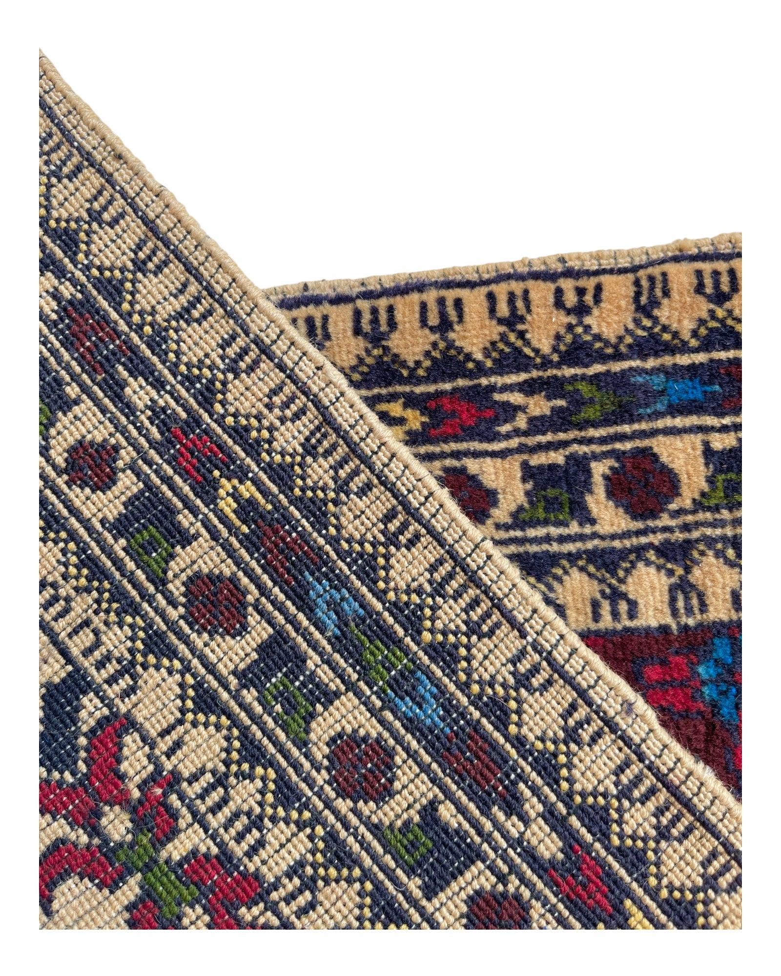 83cm x 53cm Cream, Burgundy & Green Doormat