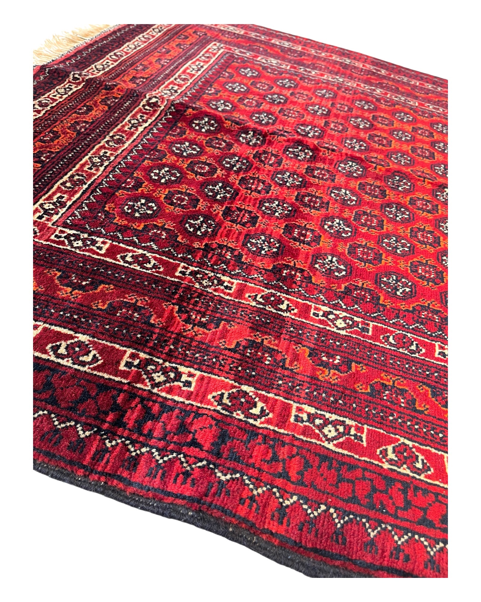 145cm x 102cm Red Khuwaja Roshnai Rug