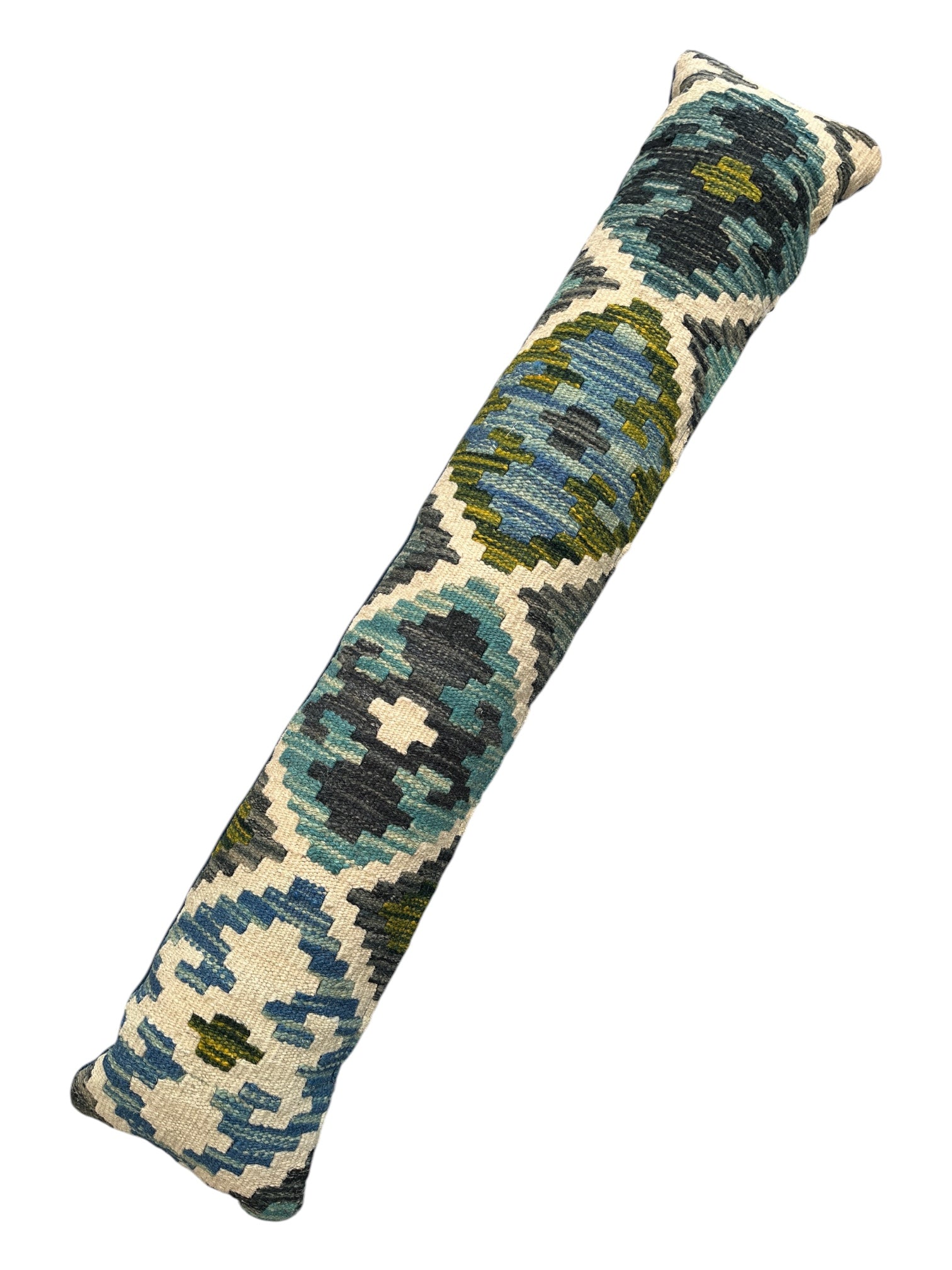 Turquoise & White Draught Excluder