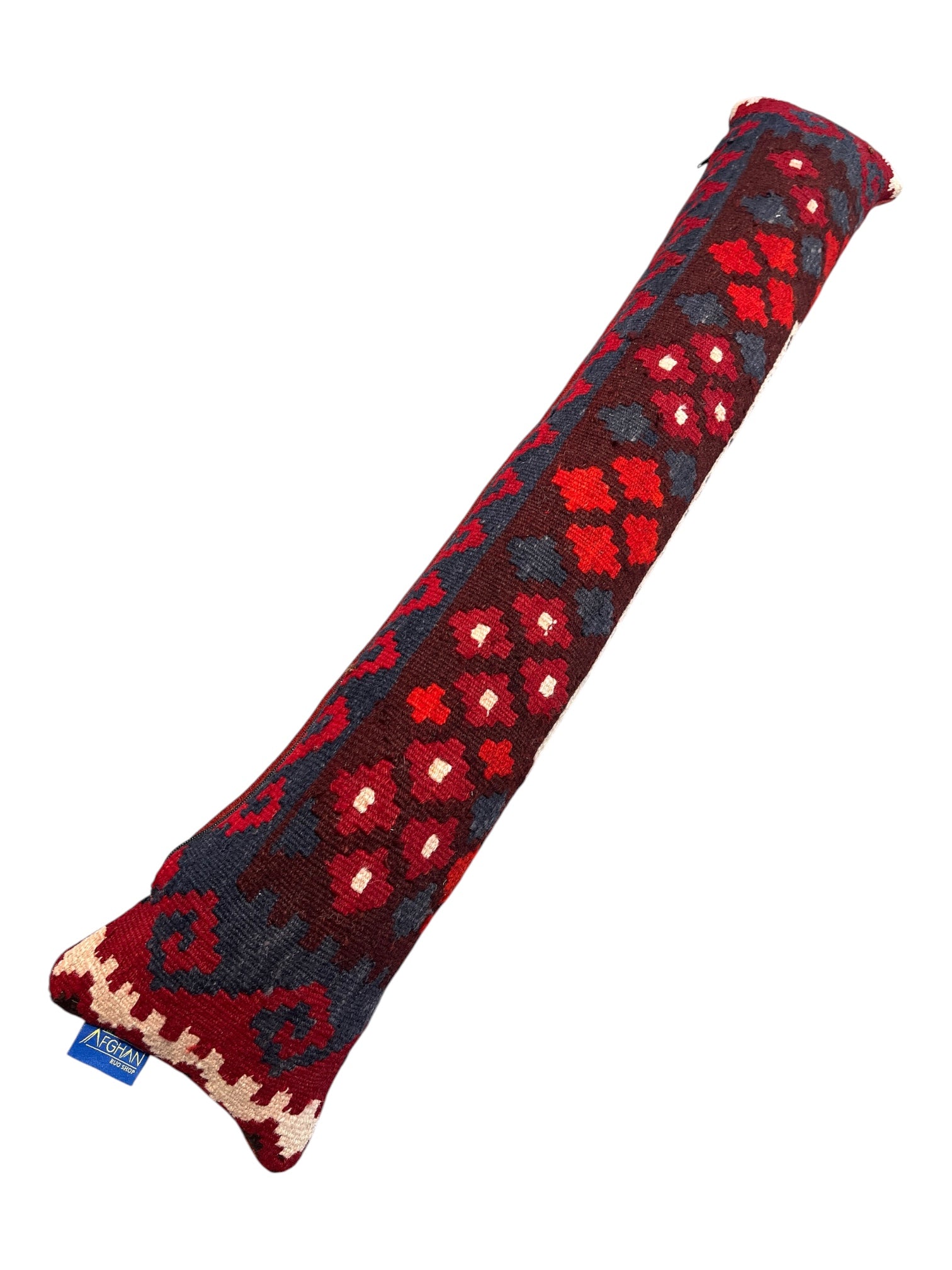 Burgundy, Red & Cream Draught Excluder