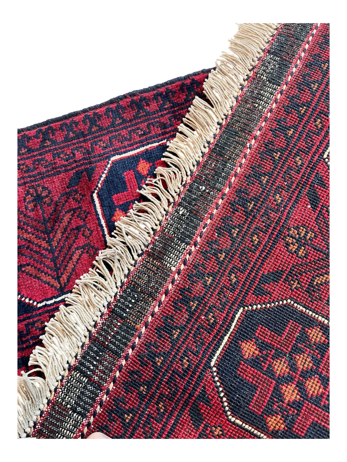 170cm x 122cm Red Andkhoy Rug