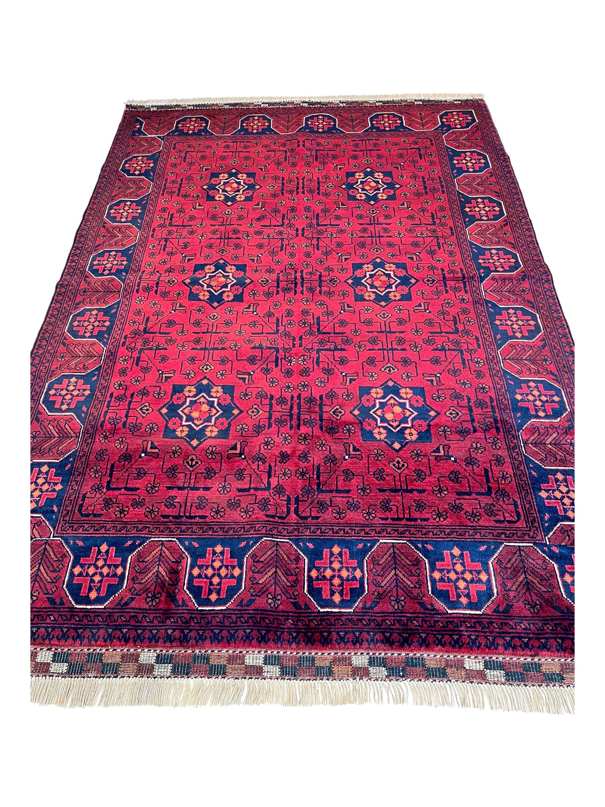 170cm x 122cm Red Andkhoy Rug