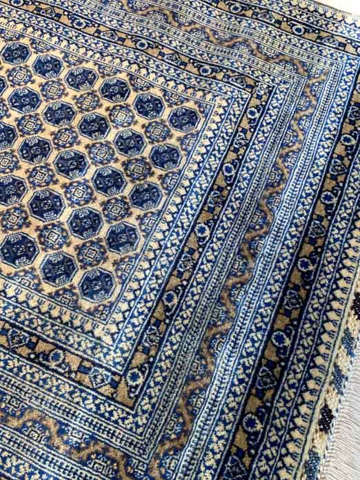 295 x 99cm Khuwaja Roshnai (blue/cream)