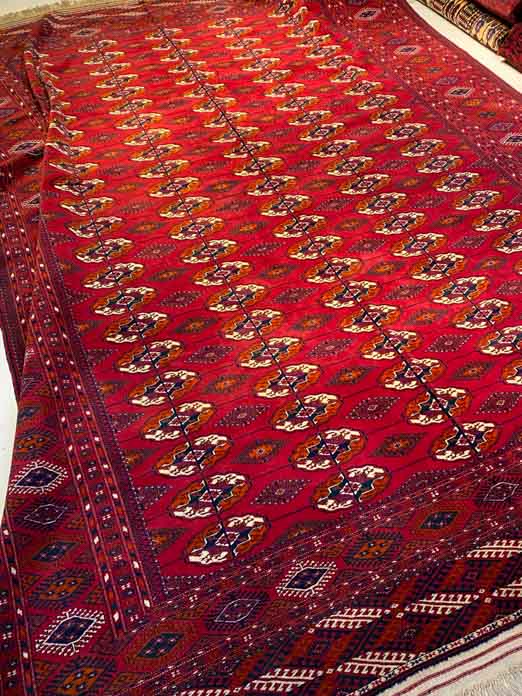 344cm x 244cm Vintage Bukhara Rug (1970's)
