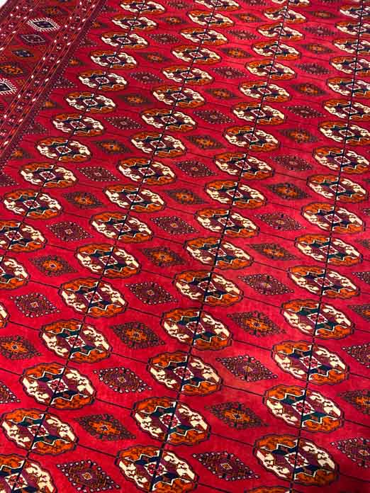 344cm x 244cm Vintage Bukhara Rug (1970's)