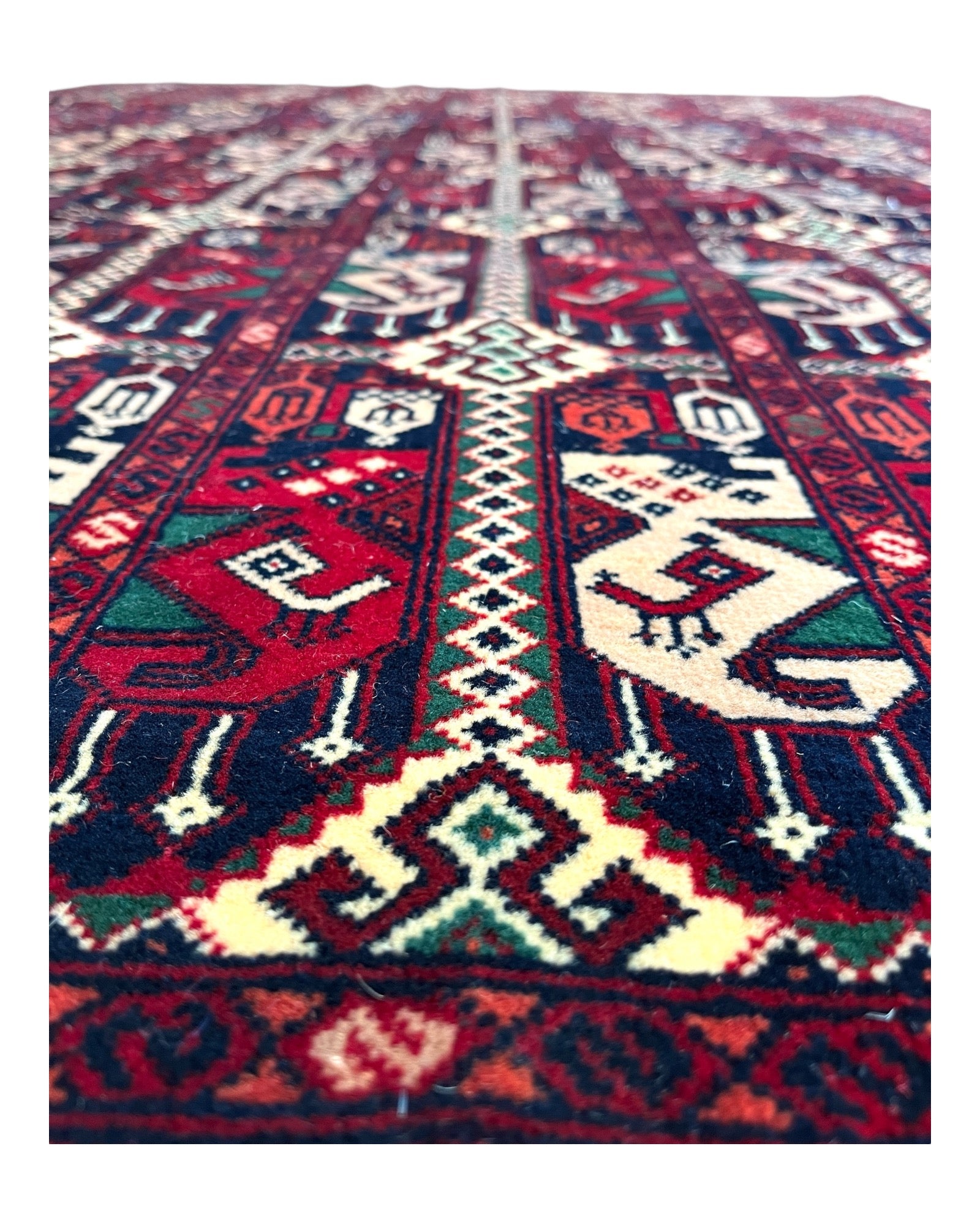 253cm x 170cm Deep Red Alabakhmal Rug