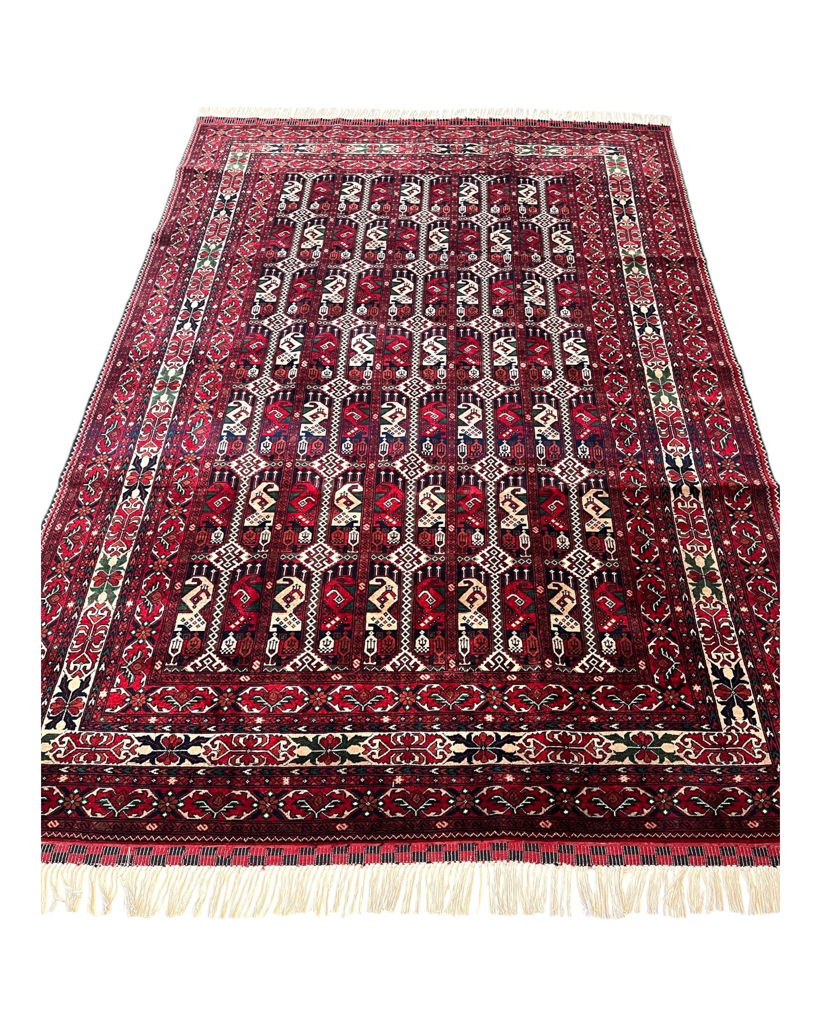 253cm x 170cm Deep Red Alabakhmal Rug