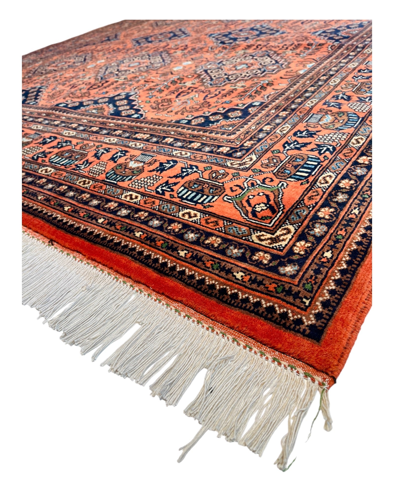 310cm x 200cm Orange & Black Yousef Bay Rug