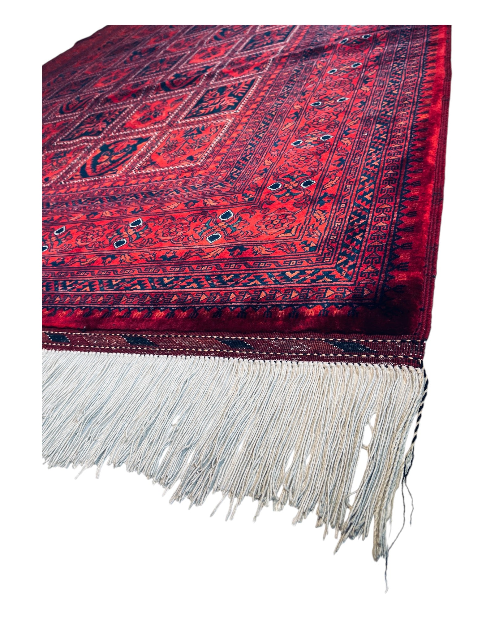 300cm x 200cm Red & Navy Four Seasons Rug