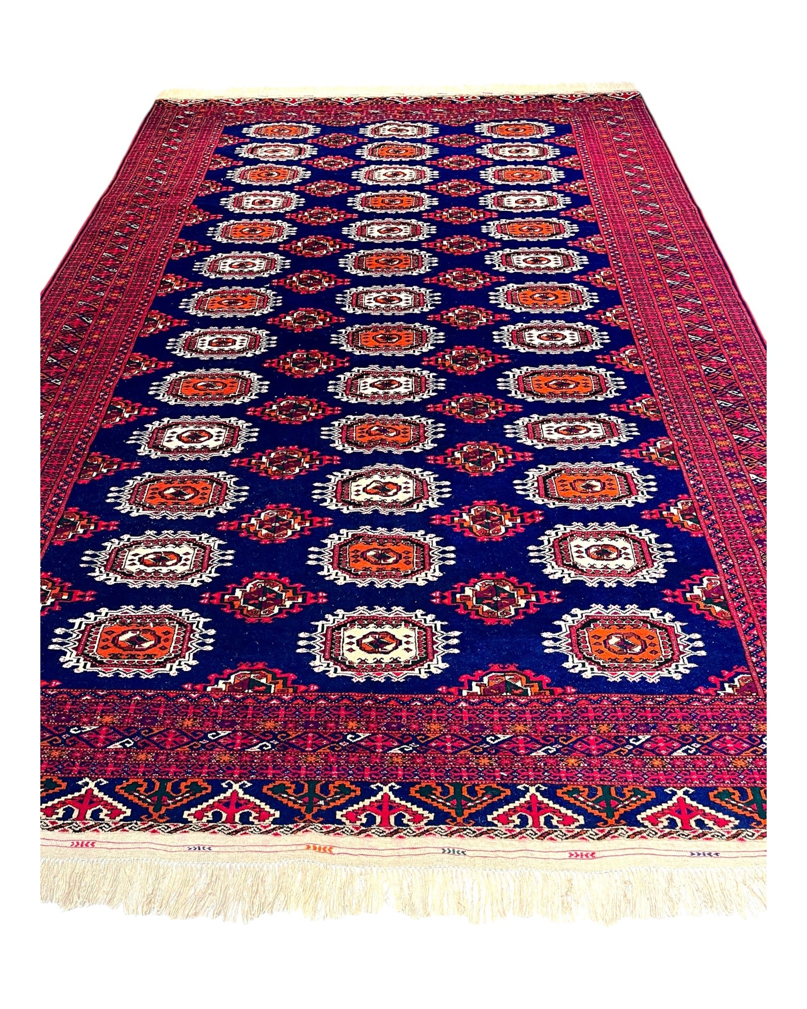 290cm x 200cm Red & Blue Patnas Gul Rug