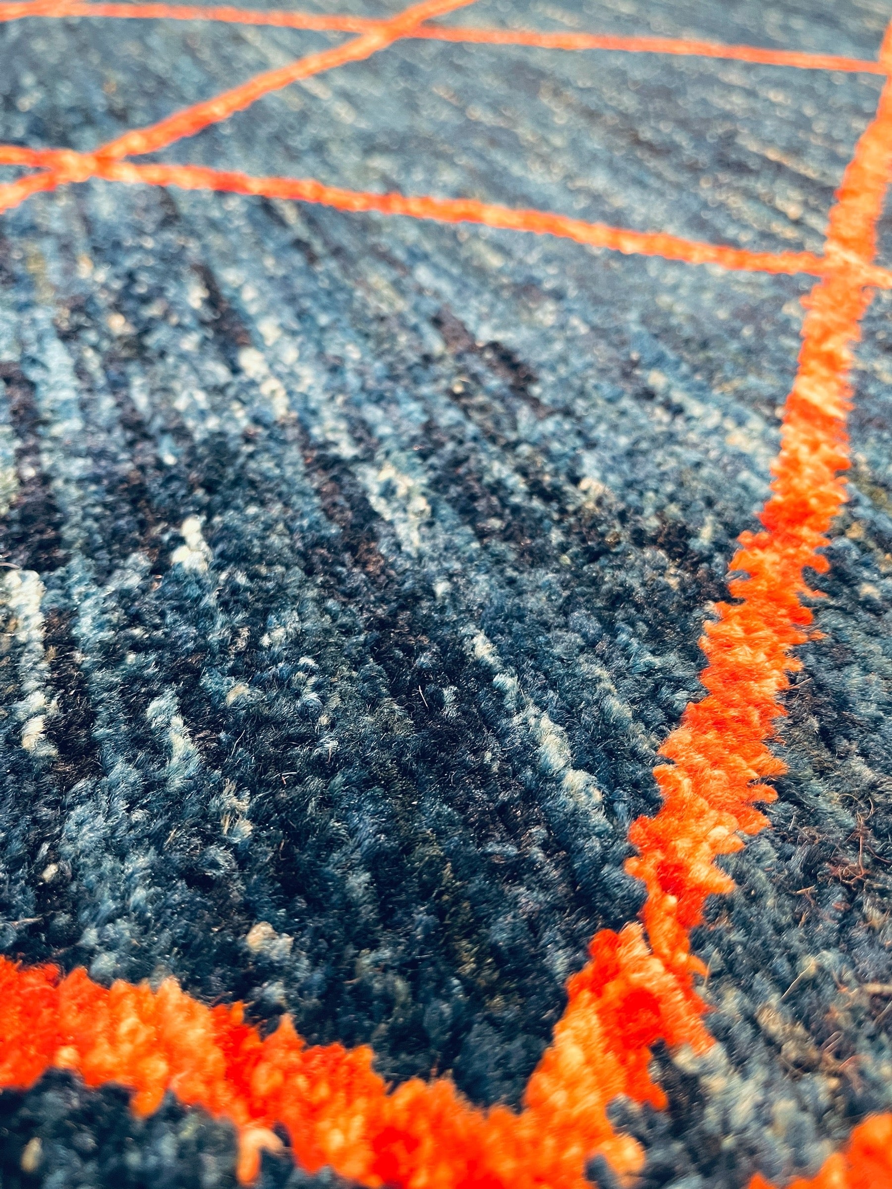 300cm x 197cm Blue Gabeh Rug