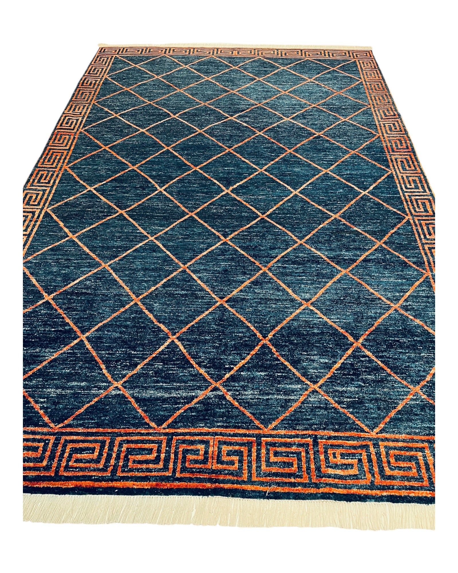 300cm x 197cm Blue Gabeh Rug