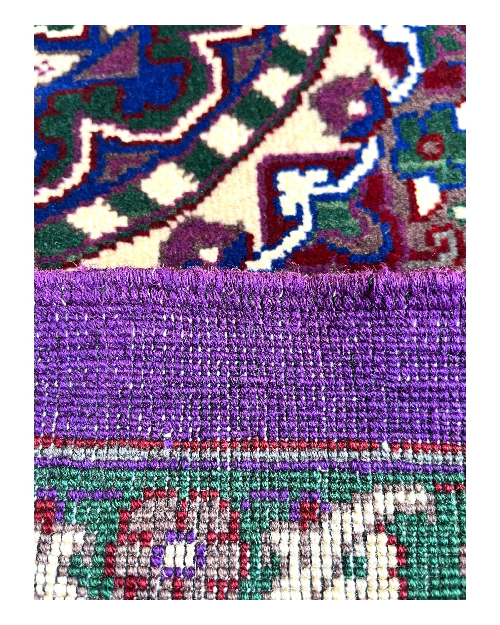 302cm x 202cm Purple Traditional Afghan Rug