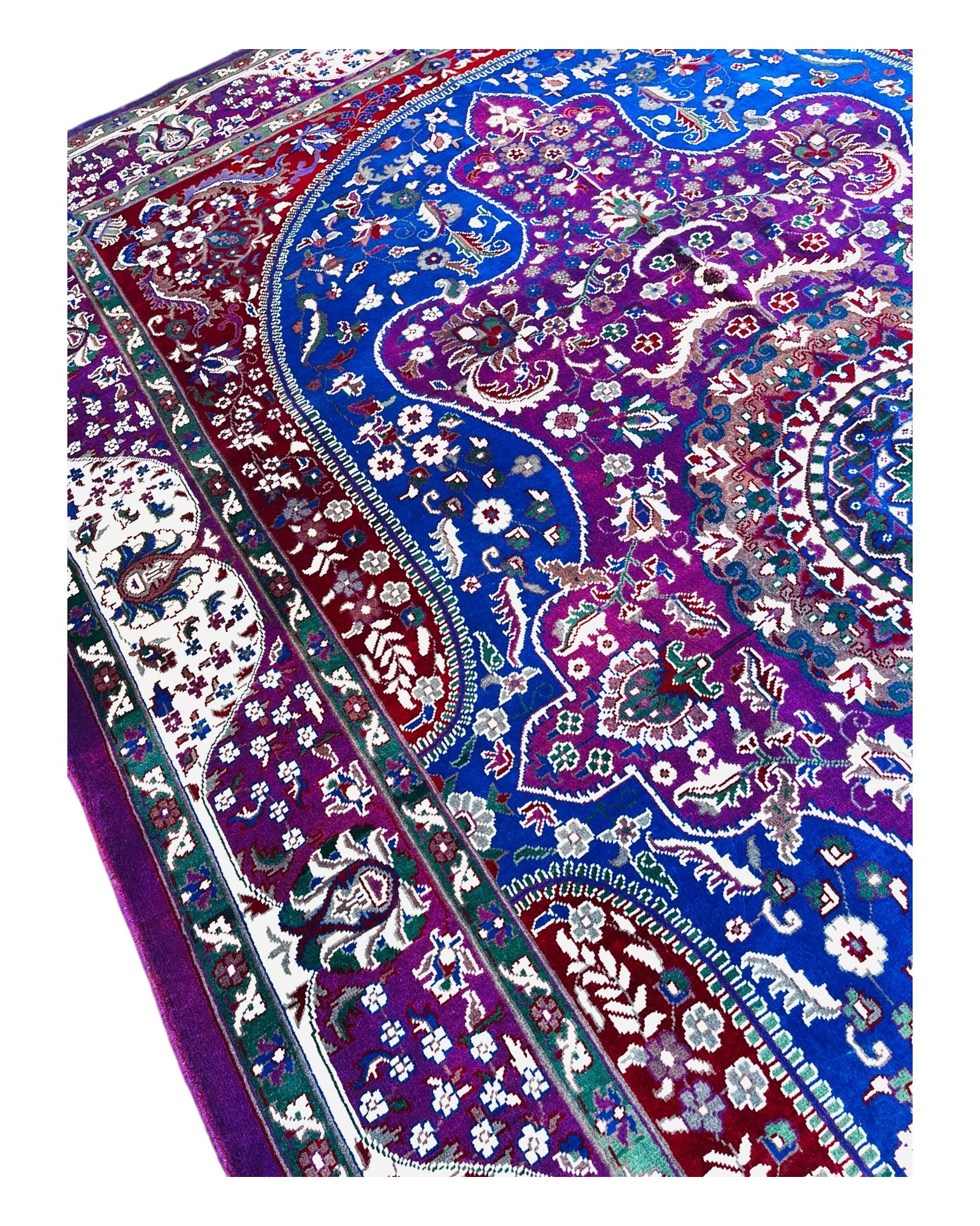 302cm x 202cm Purple Traditional Afghan Rug