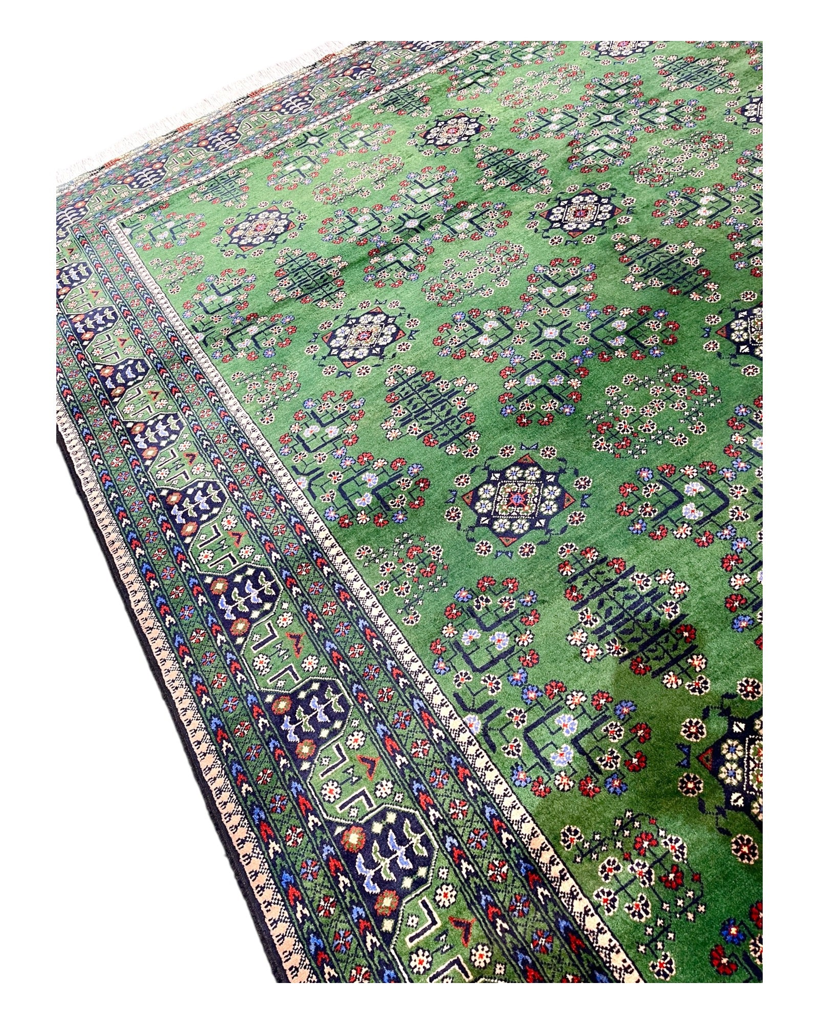 300cm x 205cm Green Andkhoy Rug