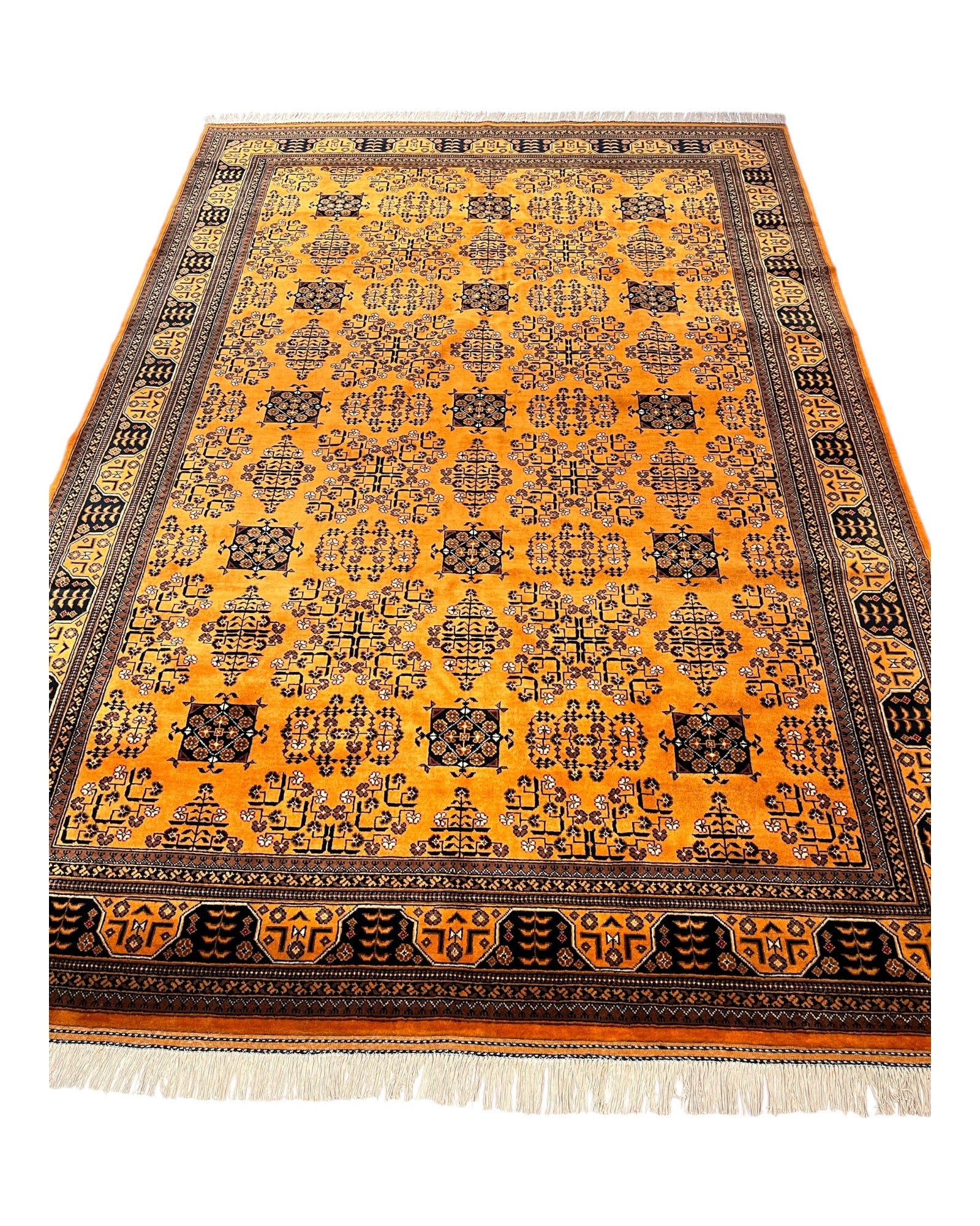 296cm x 200cm Sunflower Yellow Andkhoy Rug