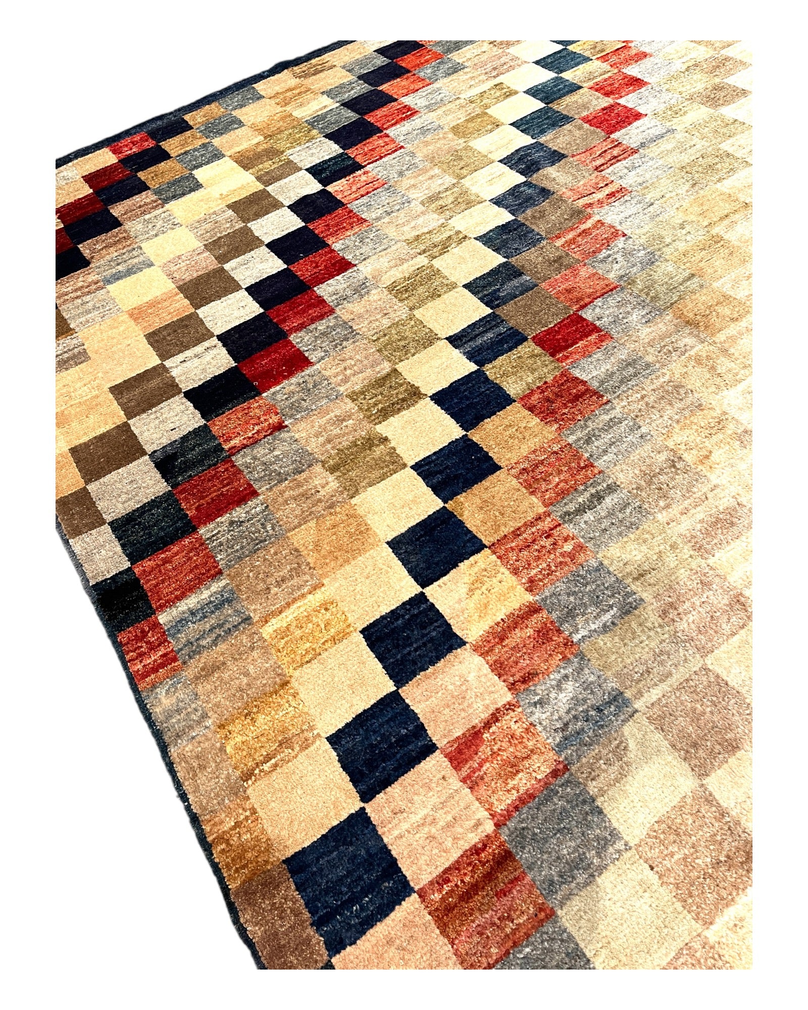 293cm x 200cm Multi-coloured Squared Gabeh