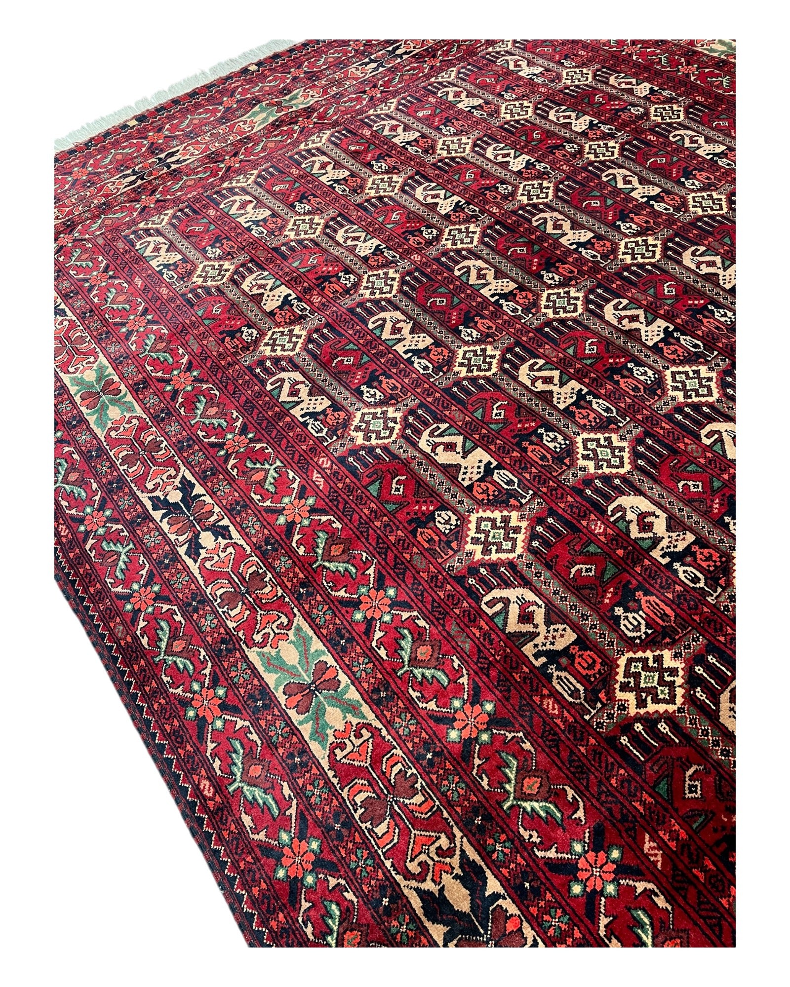 300cm x 200cm Red Ala Bakhmal Rug