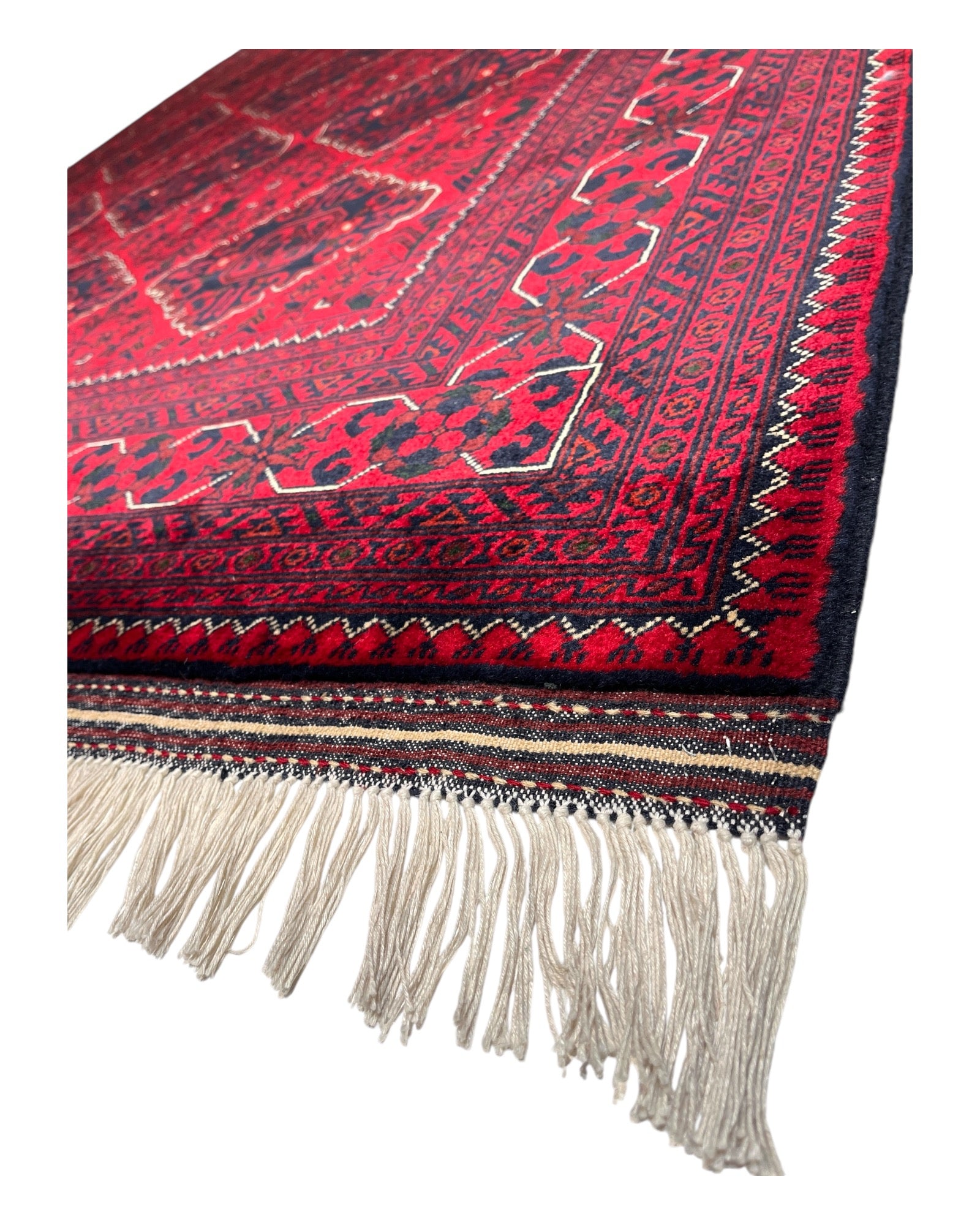 300cm x 195cm Red & Navy Underground Rug