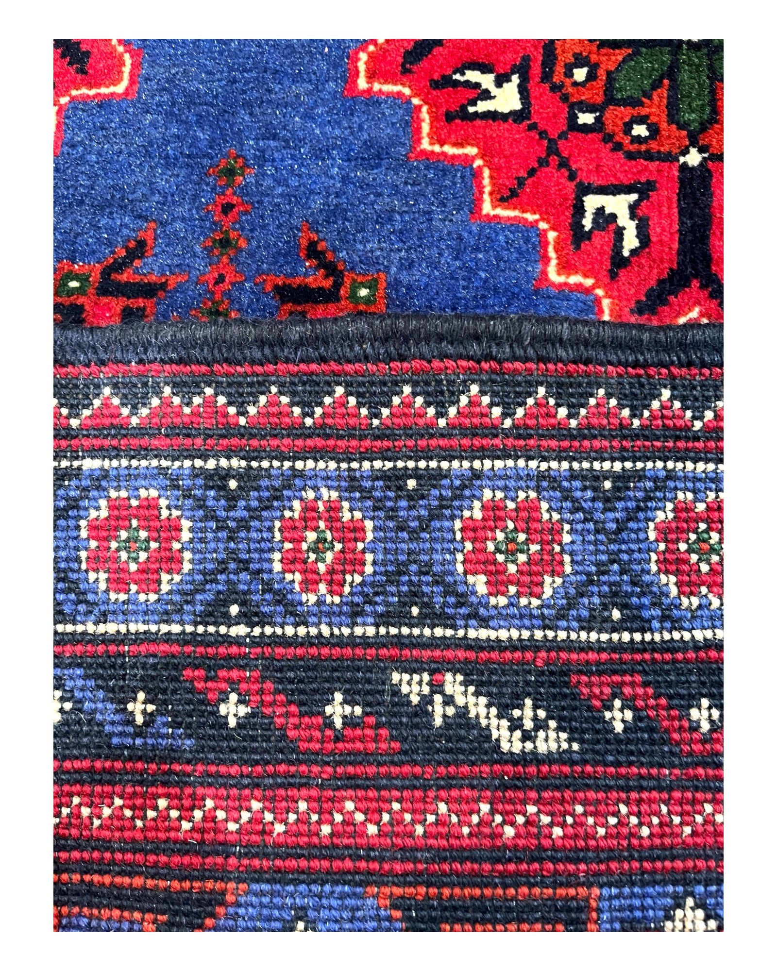 297cm x 200cm Red & Blue Kasha Naqsha Rug