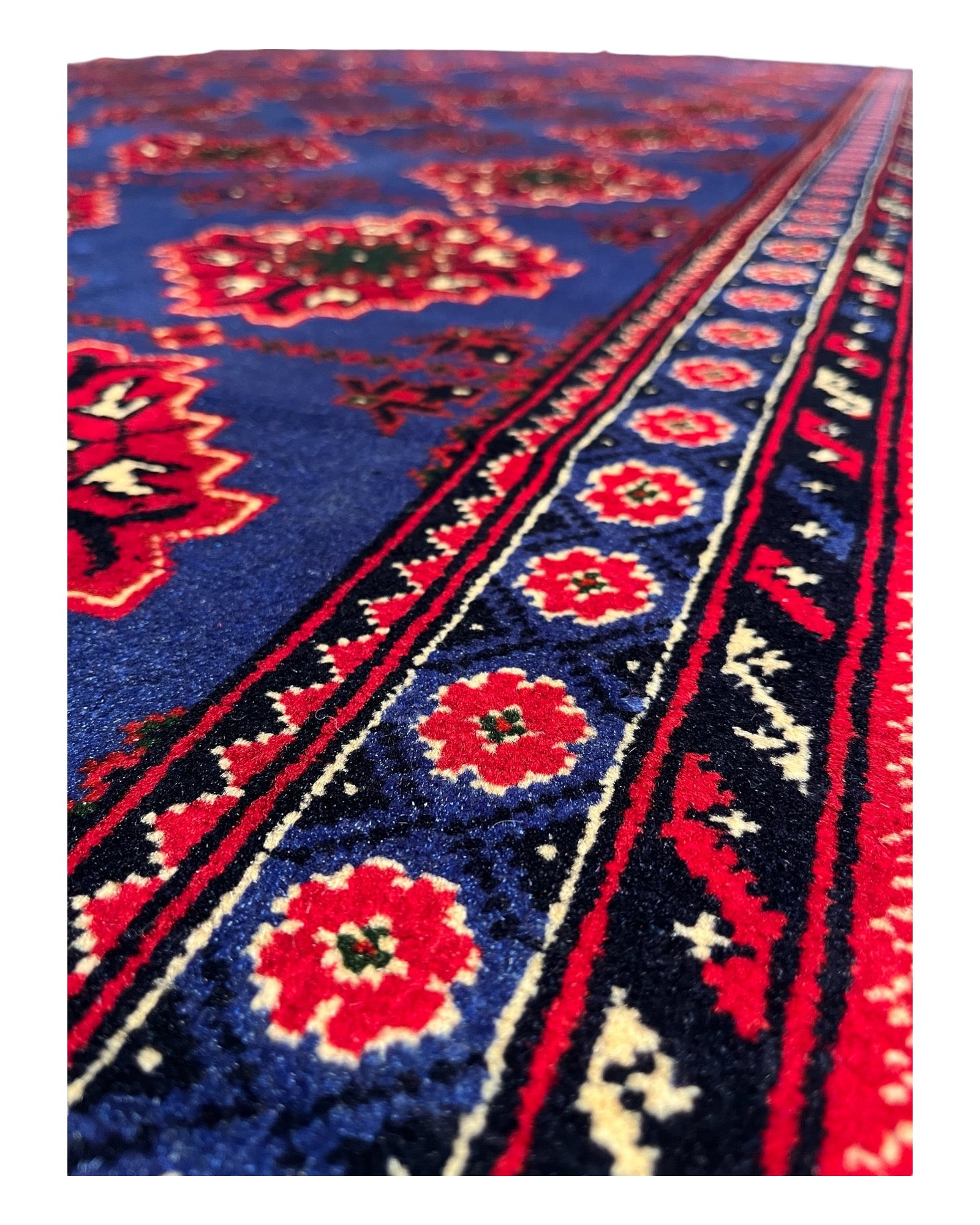 297cm x 200cm Red & Blue Kasha Naqsha Rug