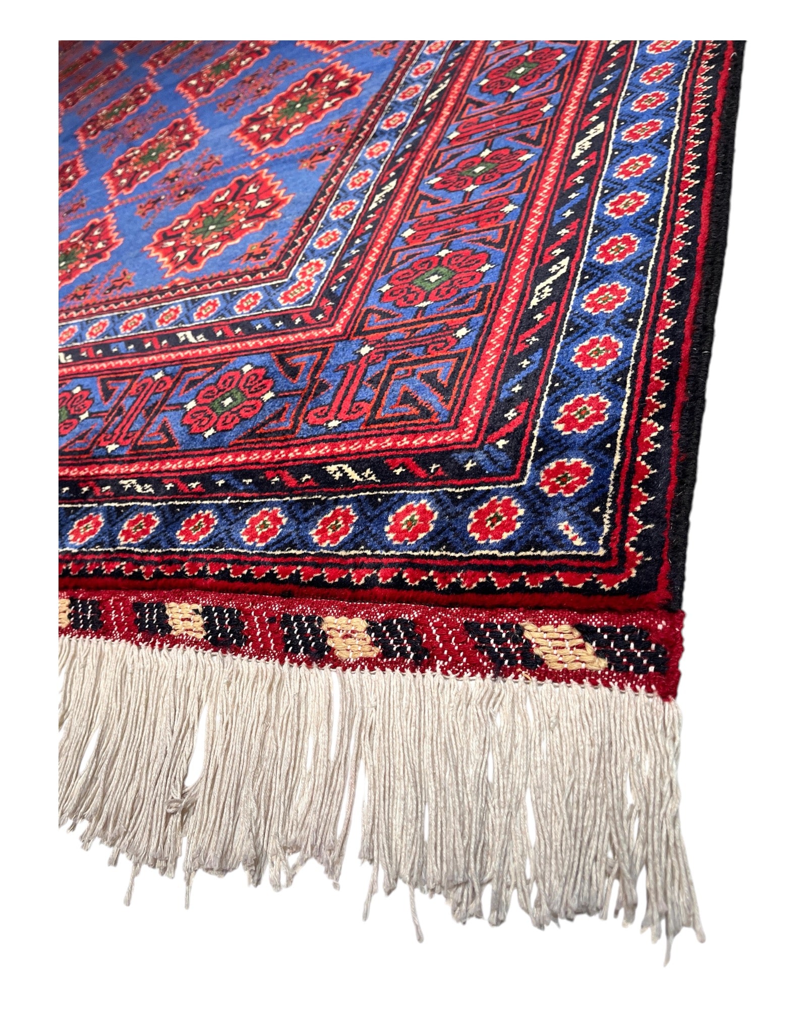 300cm x 200cm Red & Blue Kasha Naqsha Rug