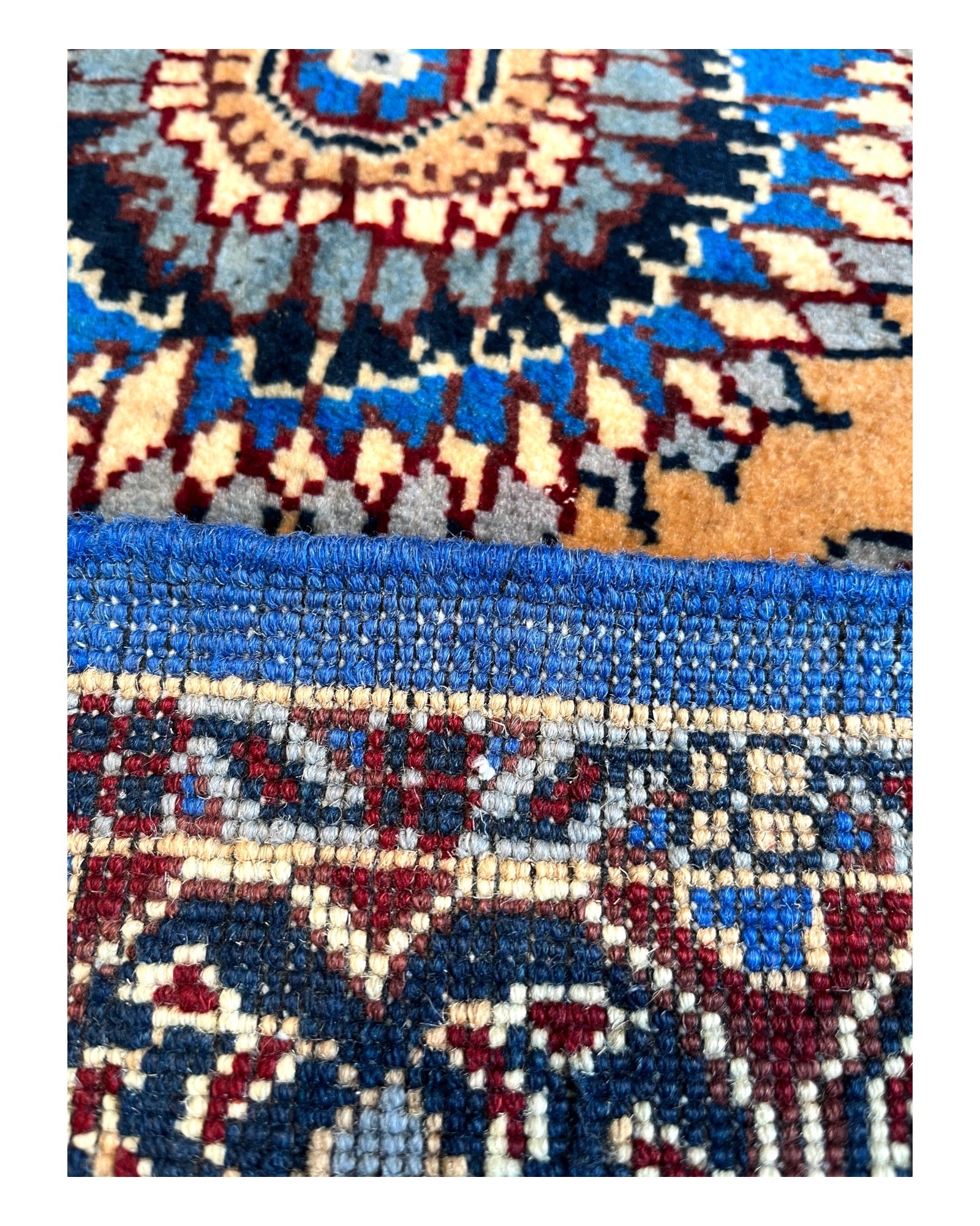 150cm x 102cm Blue Peacock Rug