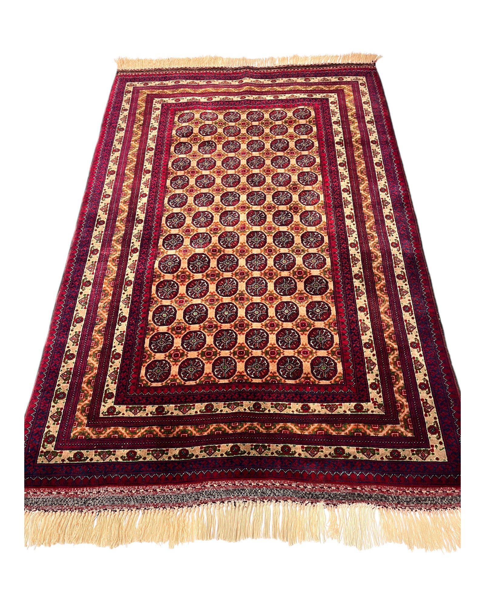 150cm x 100cm Red Khuwaja Roshnai Rug