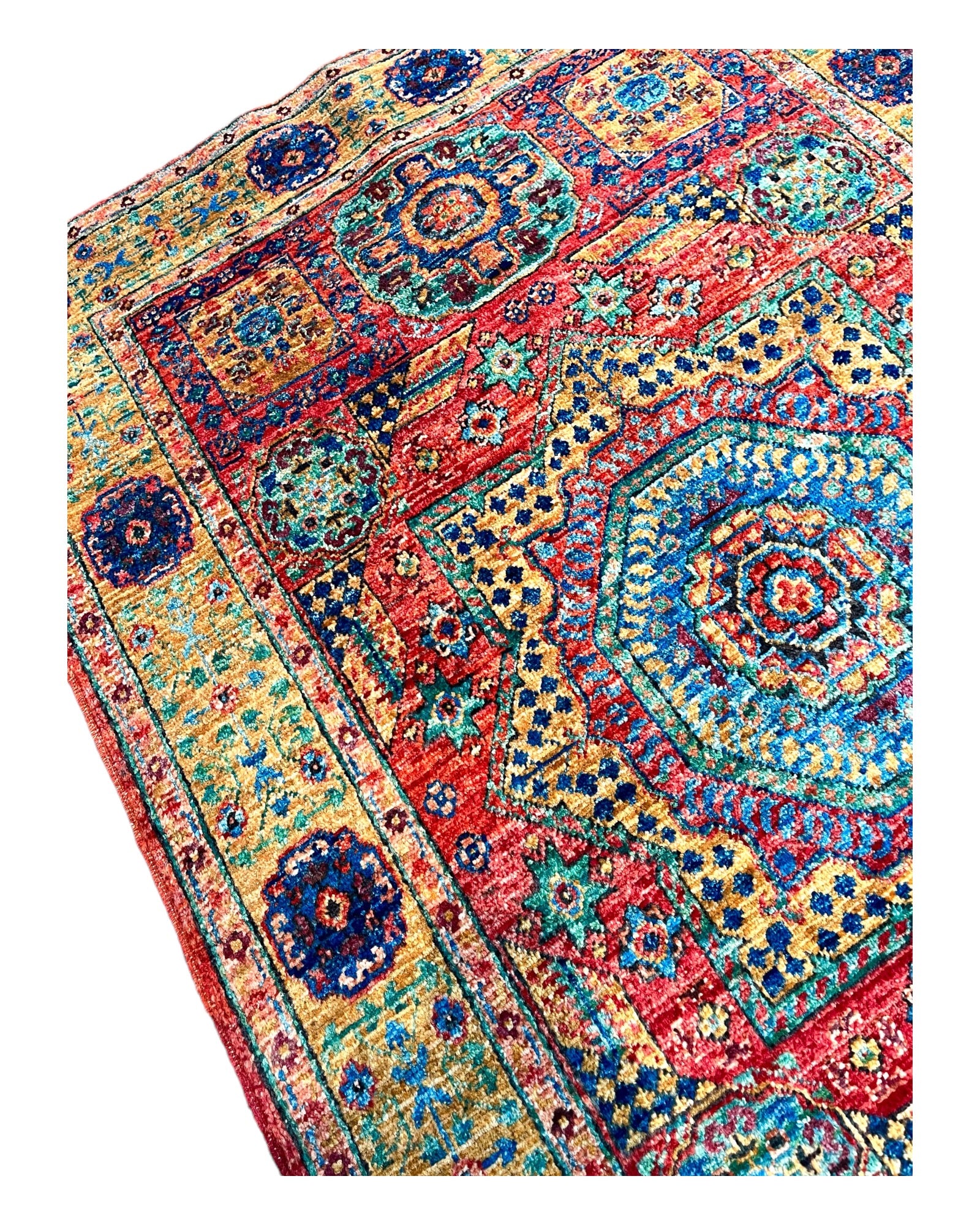 148cm x 100cm Colourful Afghan Rug