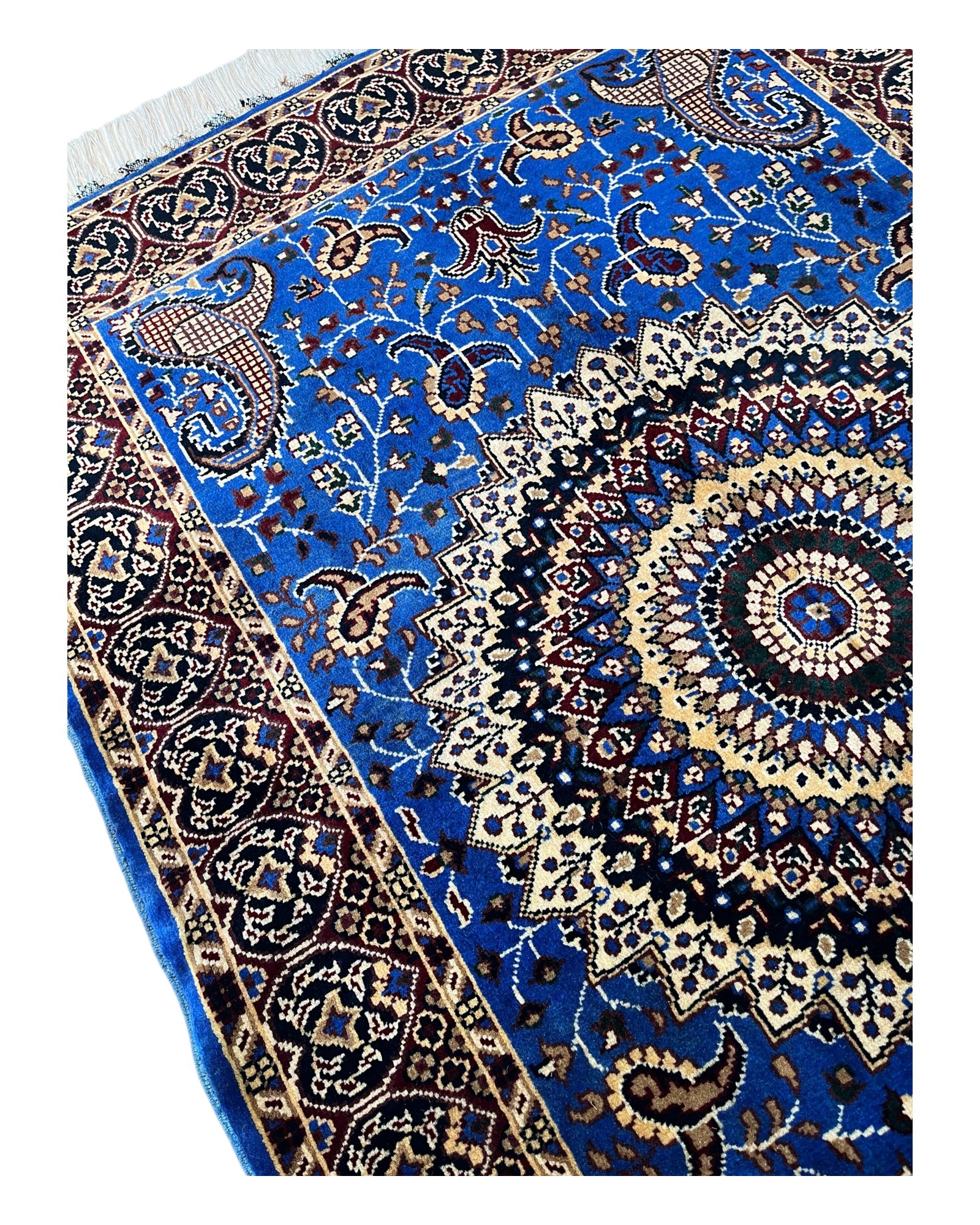 153cm x 102cm Blue Peacock Rug