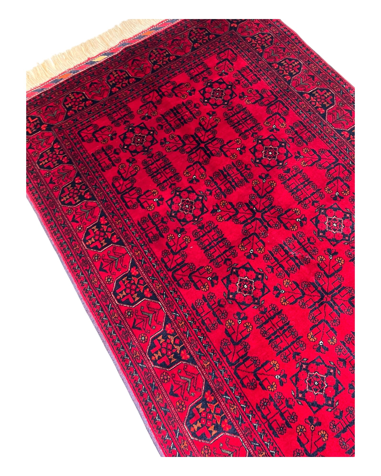 158cm x 102cm Red Andkhoy Rug