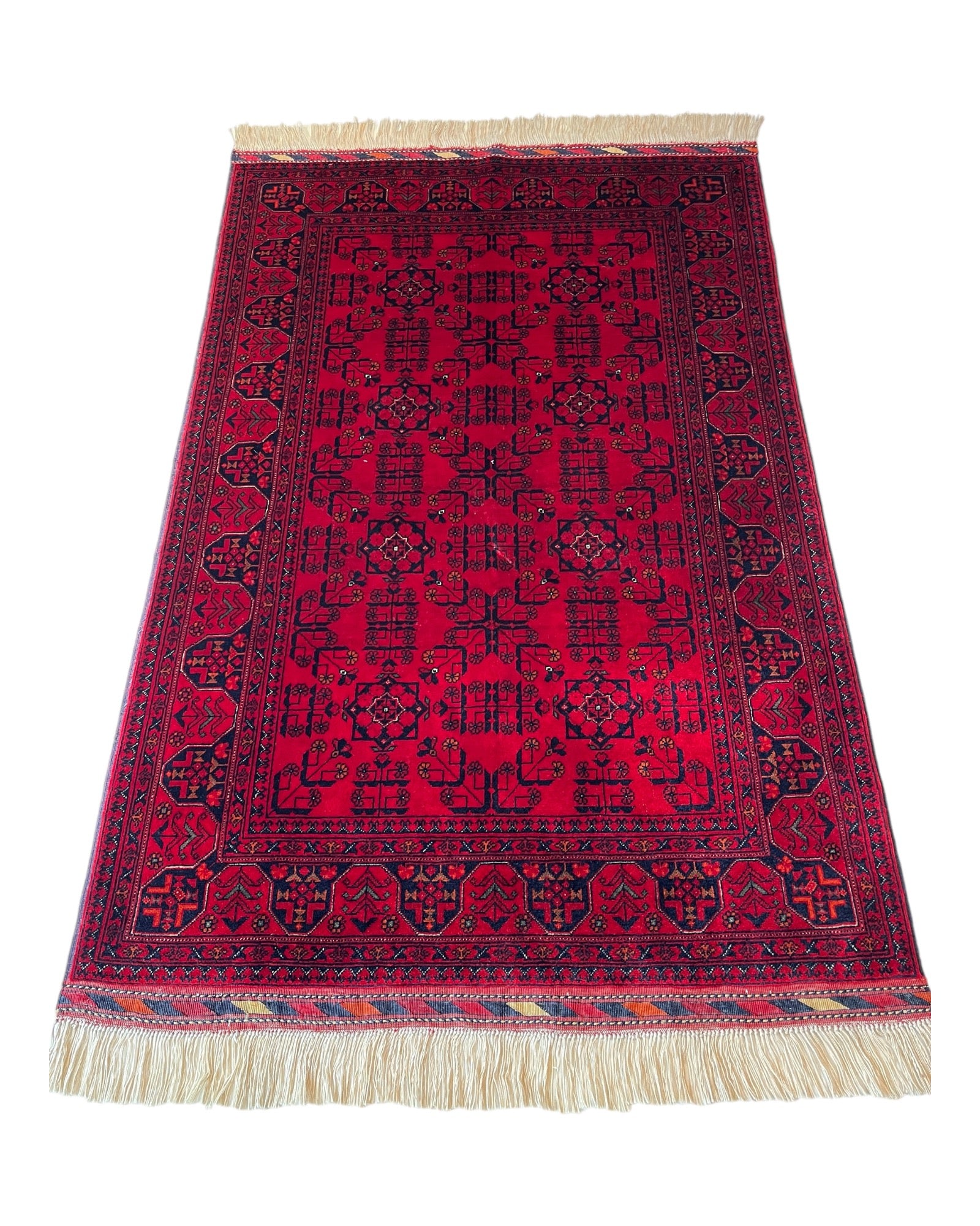 158cm x 102cm Red Andkhoy Rug