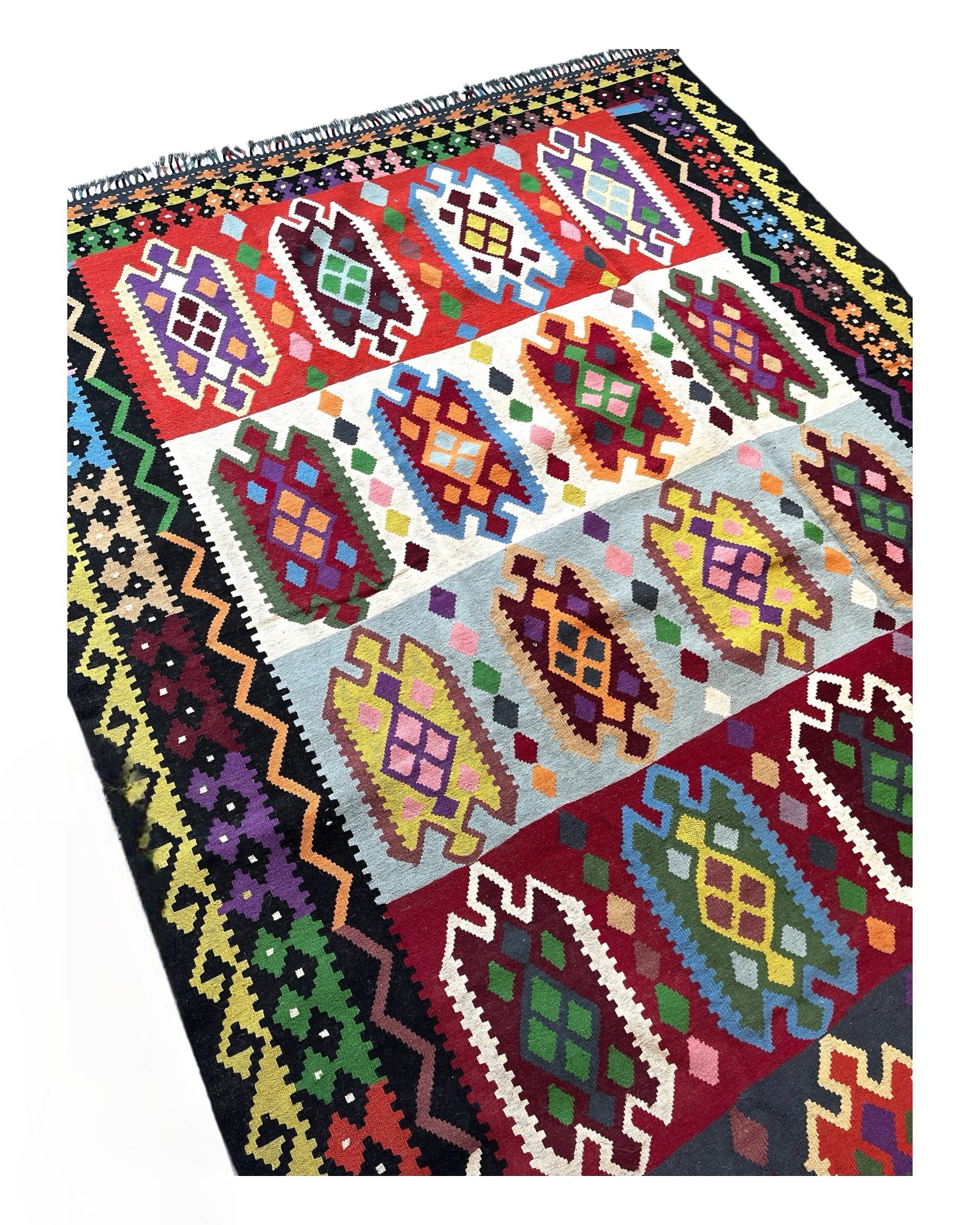 292cm x 198cm Colourful Maymana Kilim