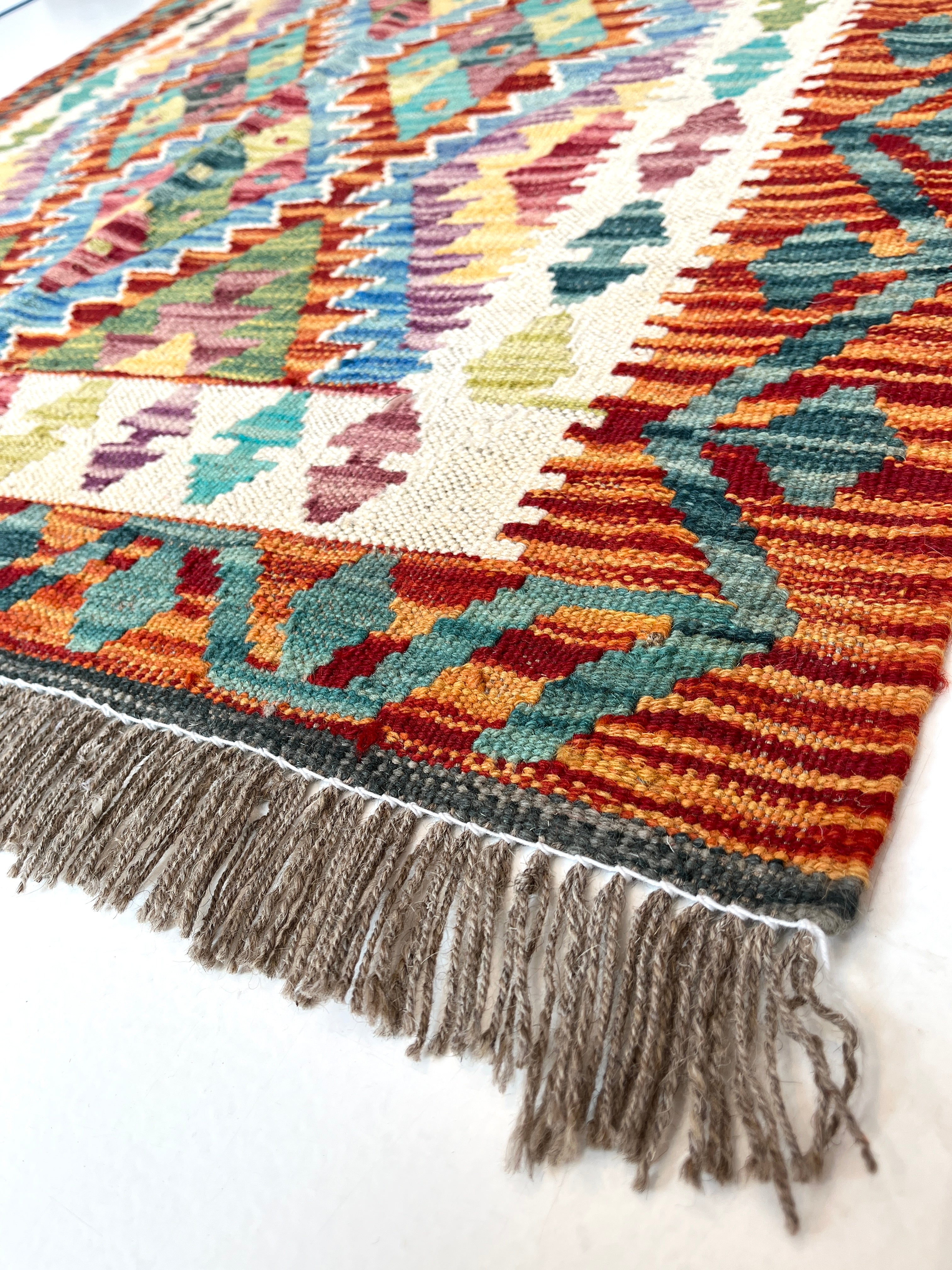 196cm x 102cm Maymana Kilim Runner