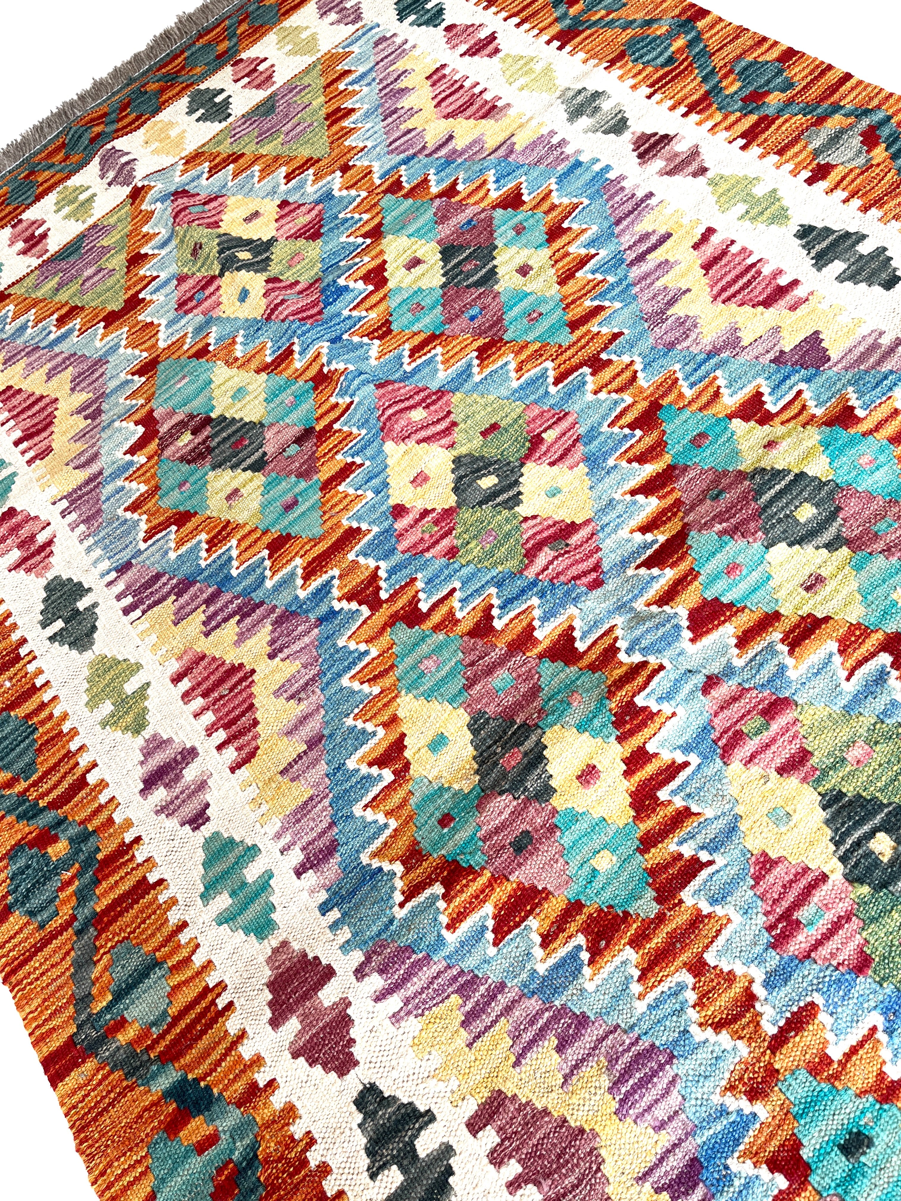 196cm x 102cm Maymana Kilim Runner