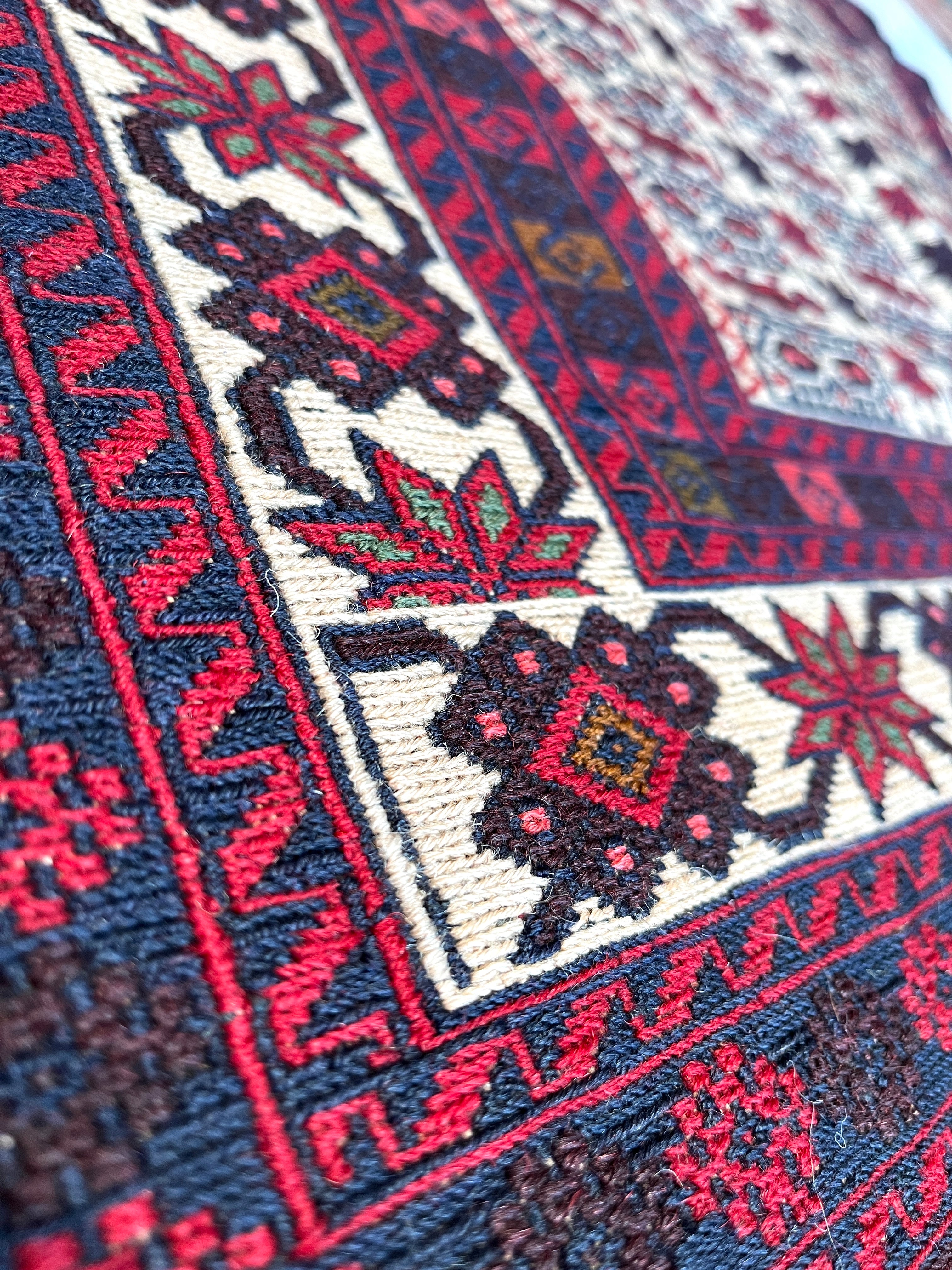 130cm x 95cm Vintage Maliki Kilim