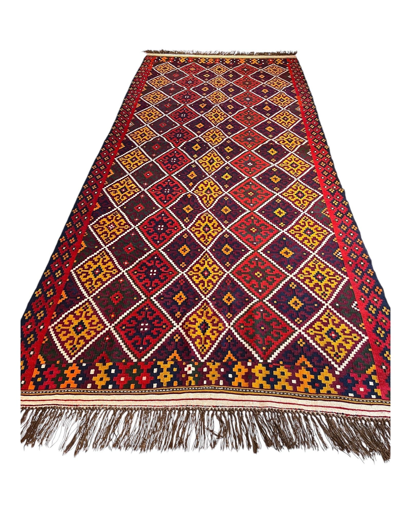 400cm x 177cm Vintage Maymana Kilim