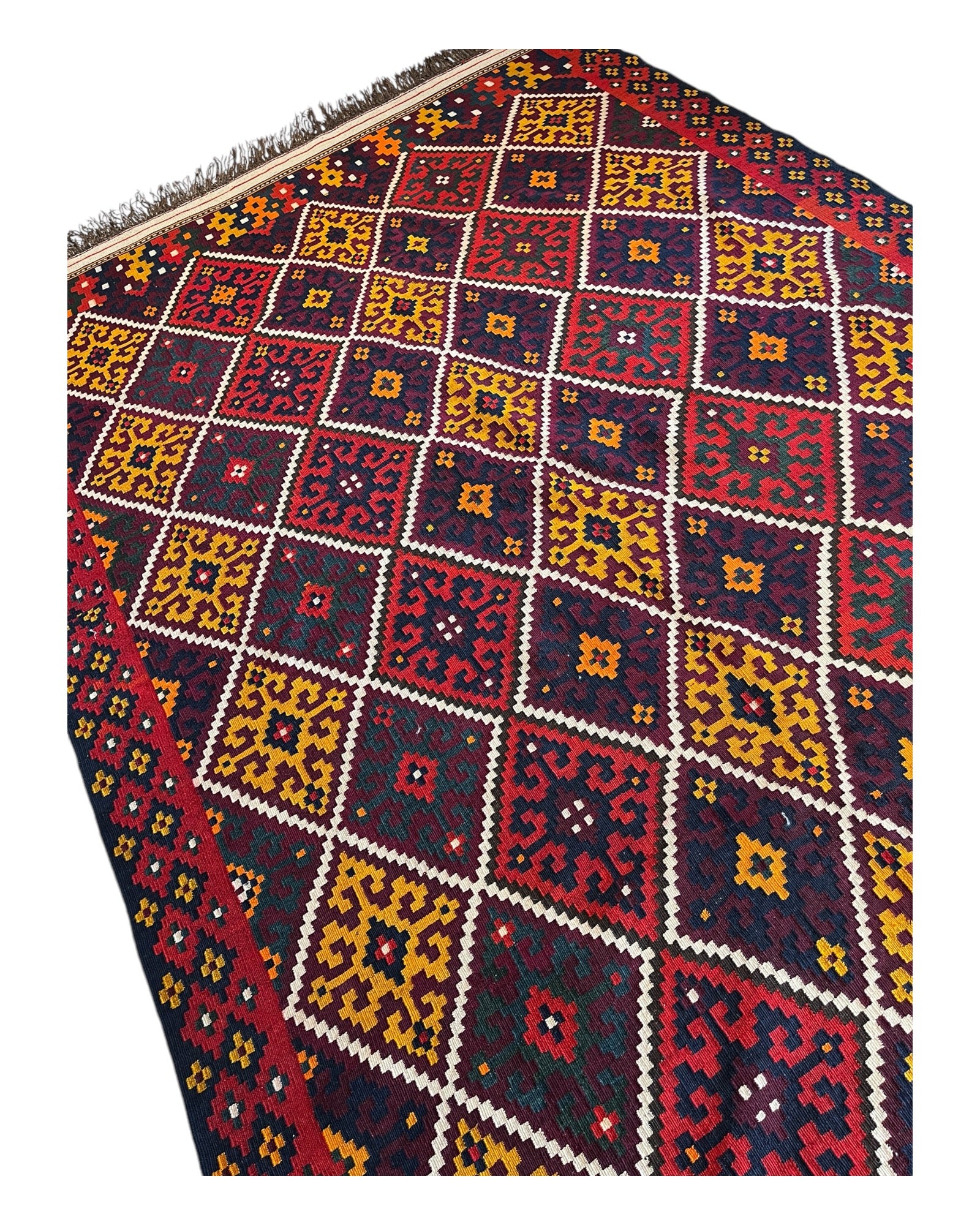 400cm x 177cm Vintage Maymana Kilim