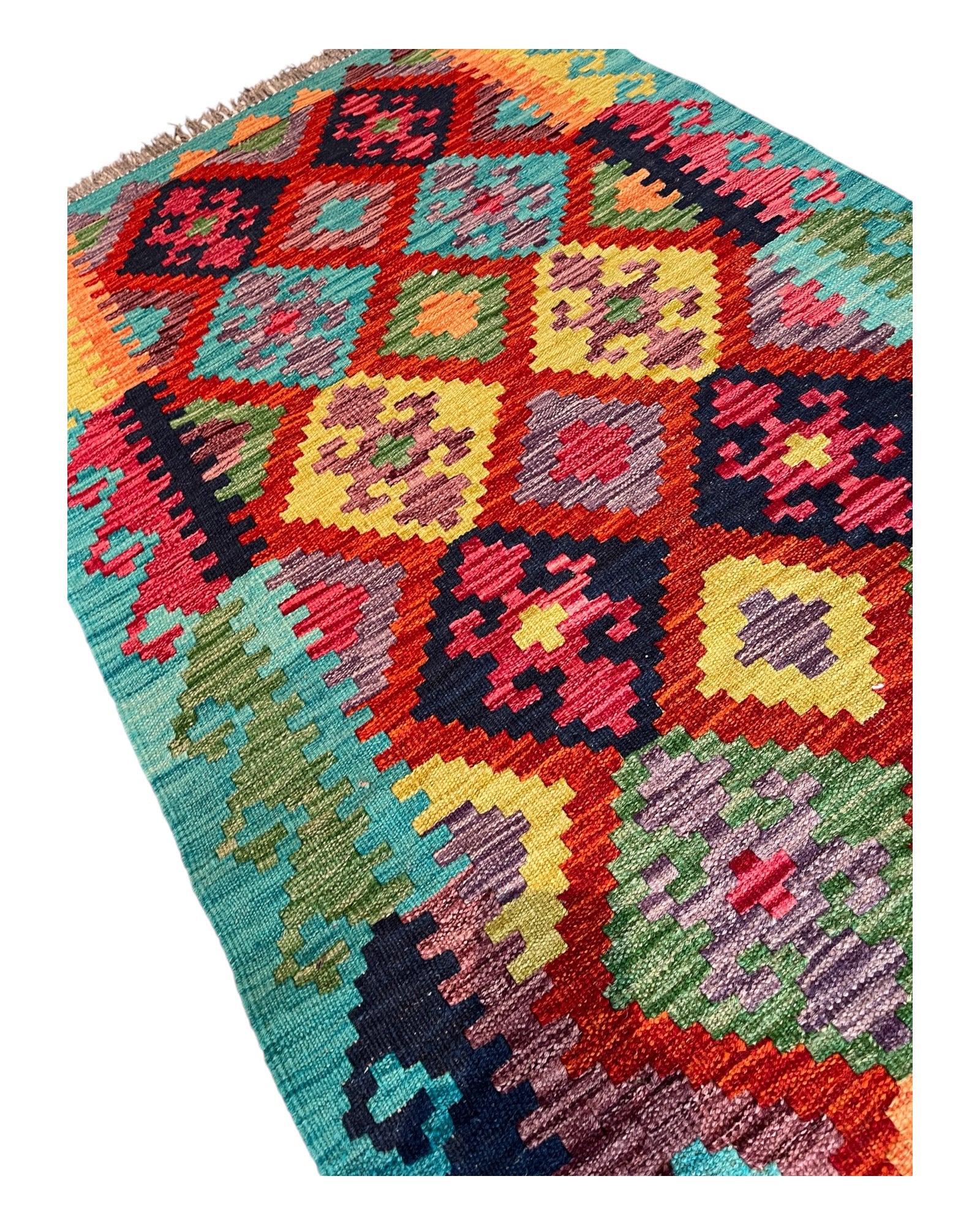 390cm x 83cm Maymana Kilim Runner