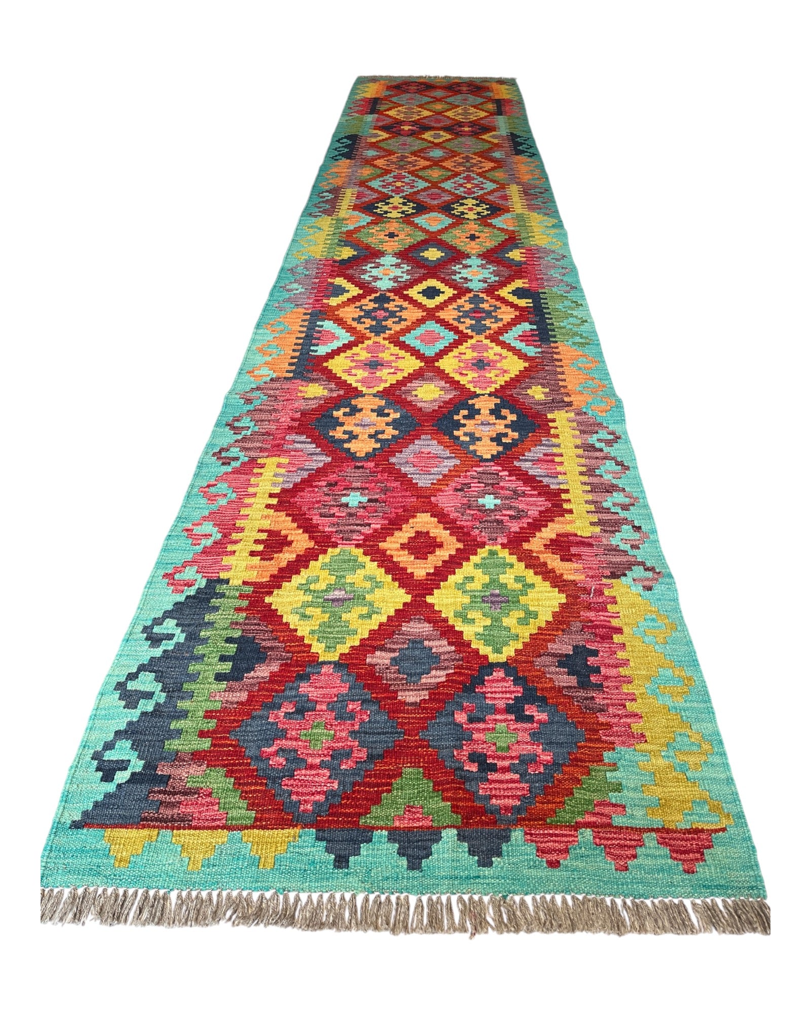 390cm x 83cm Maymana Kilim Runner