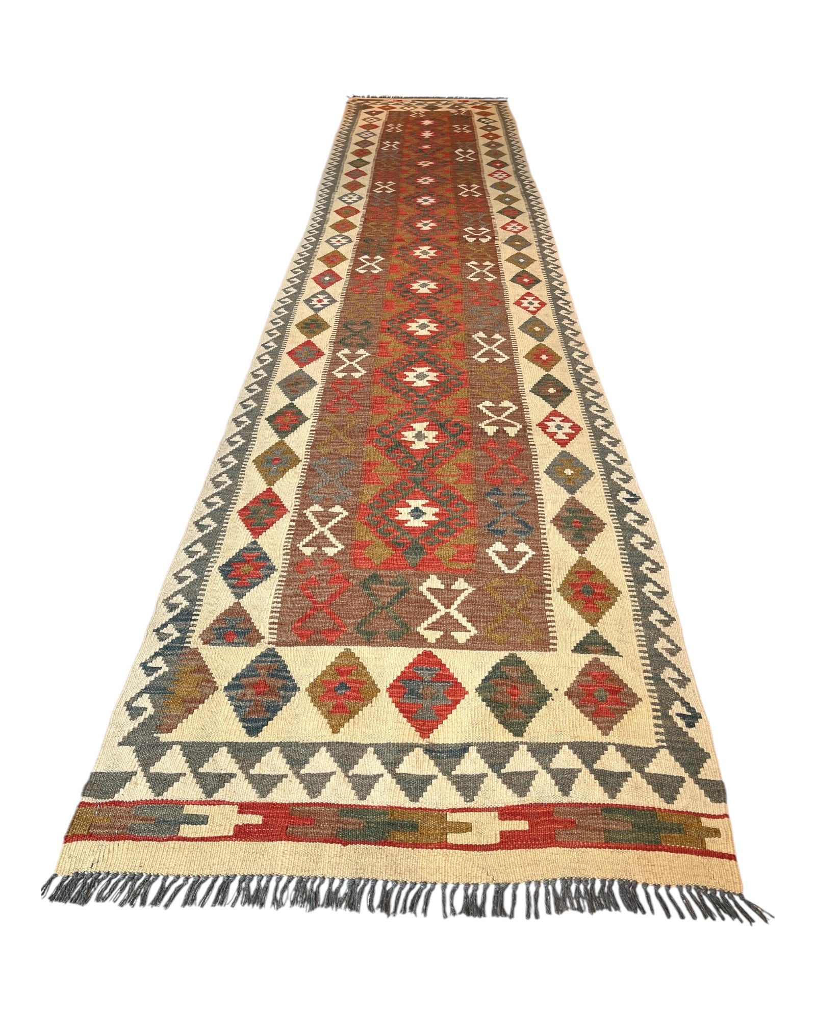 400cm x 83cm Maymana Kilim Runner