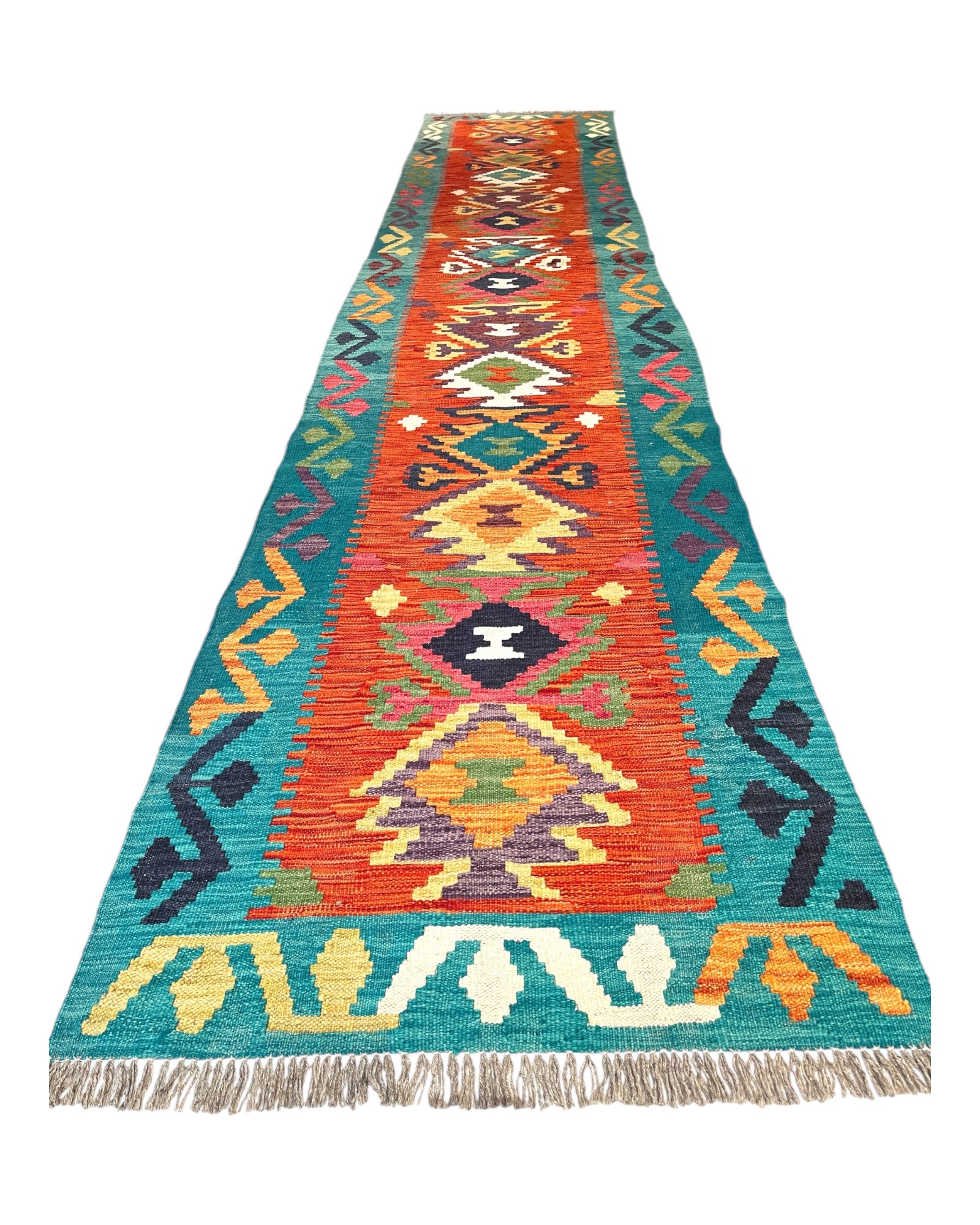 405cm x 80cm Maymana Kilim Runner