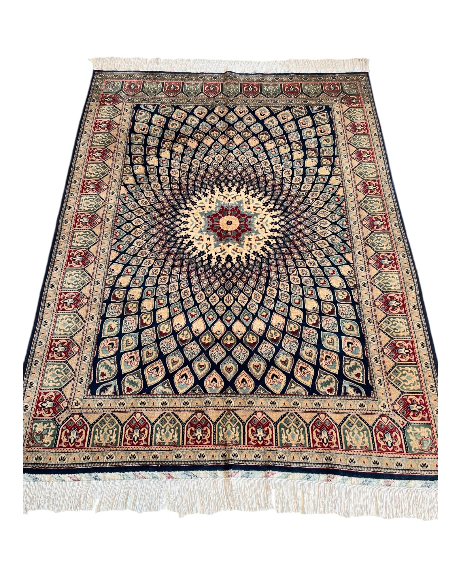 210cm x 154cm Peacock Rug