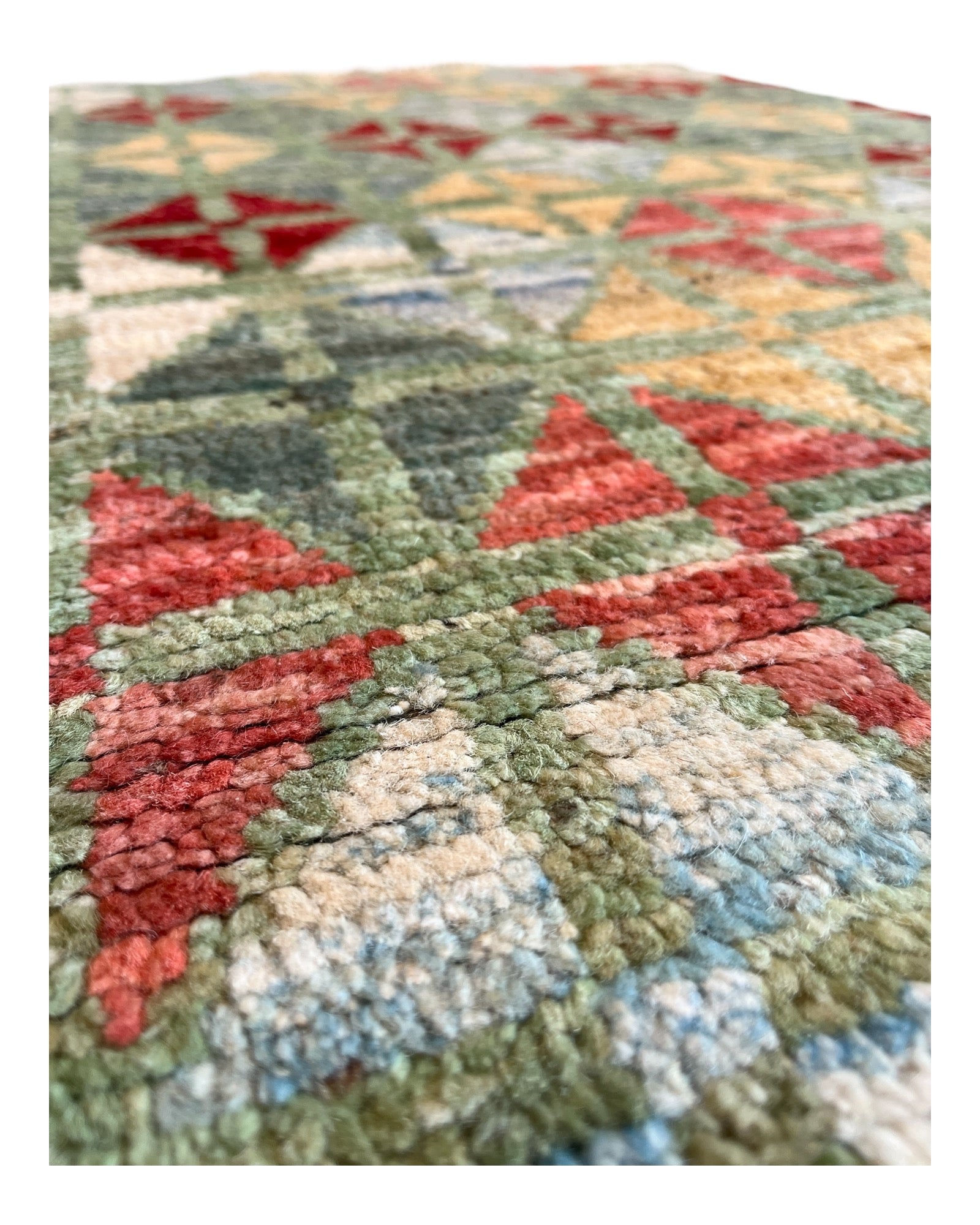 120 x 80cm Green Gabeh Rug