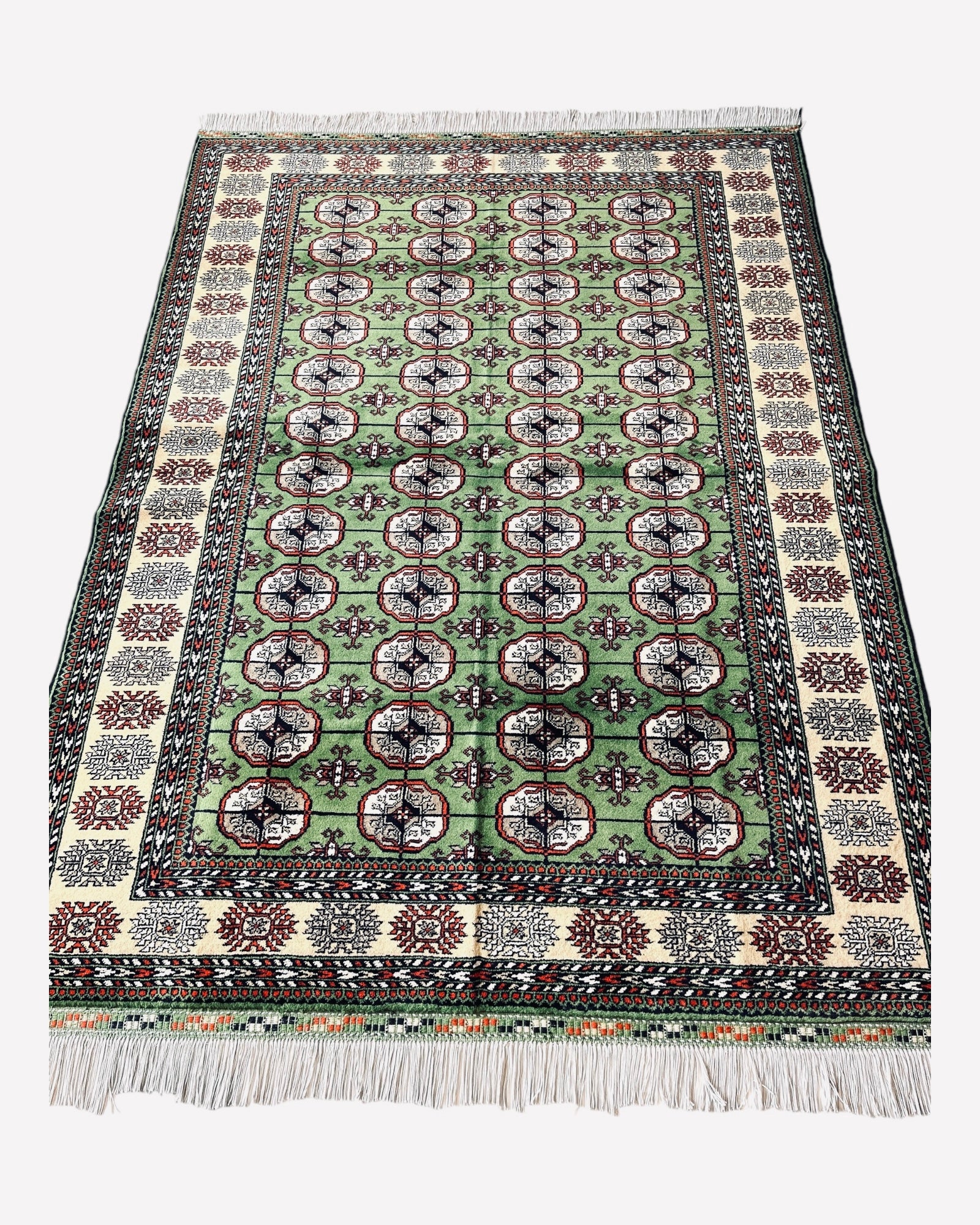 205cm x 153cm Green Roshnai Rug