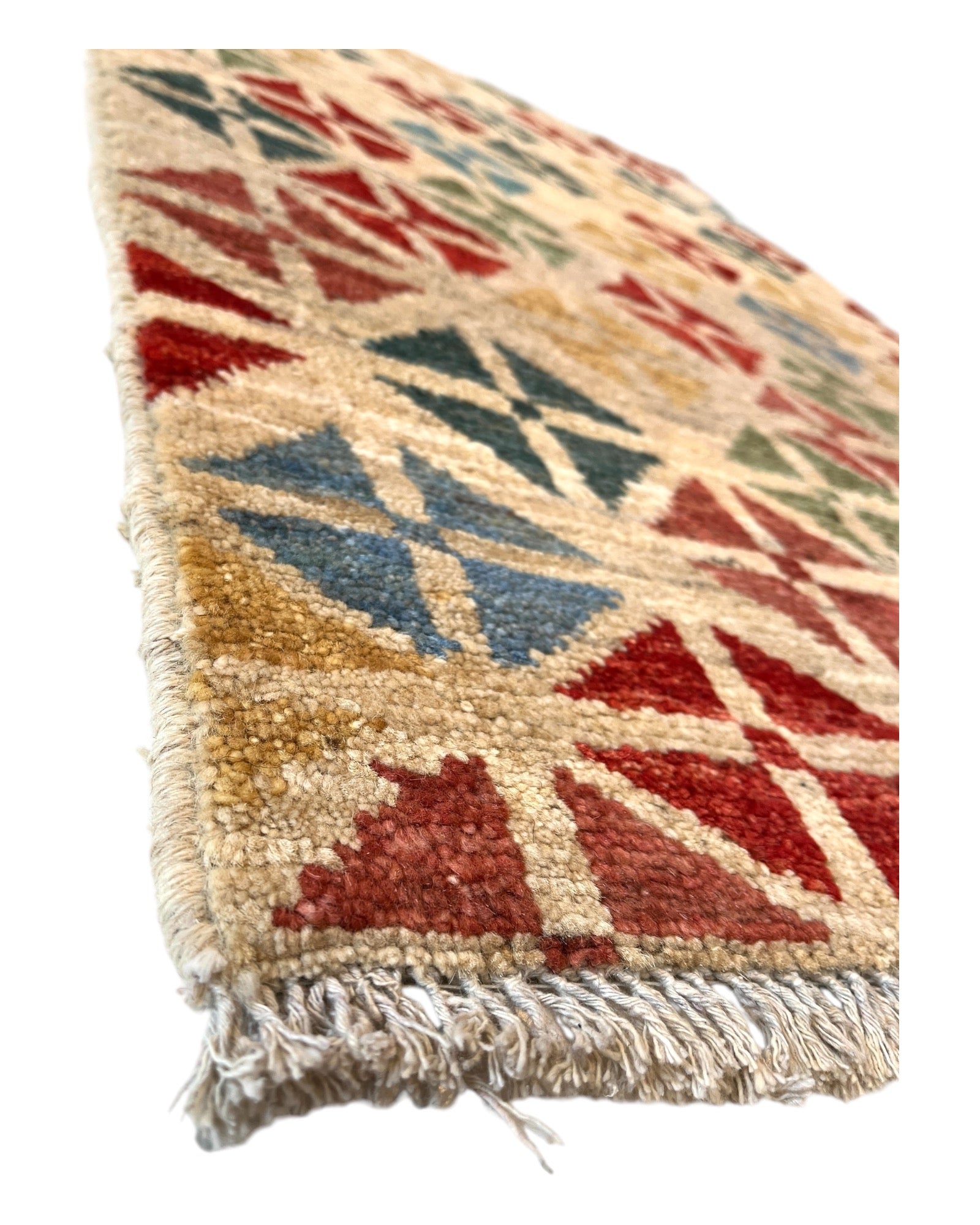 120 x 80cm Colourful Cream Gabeh Rug