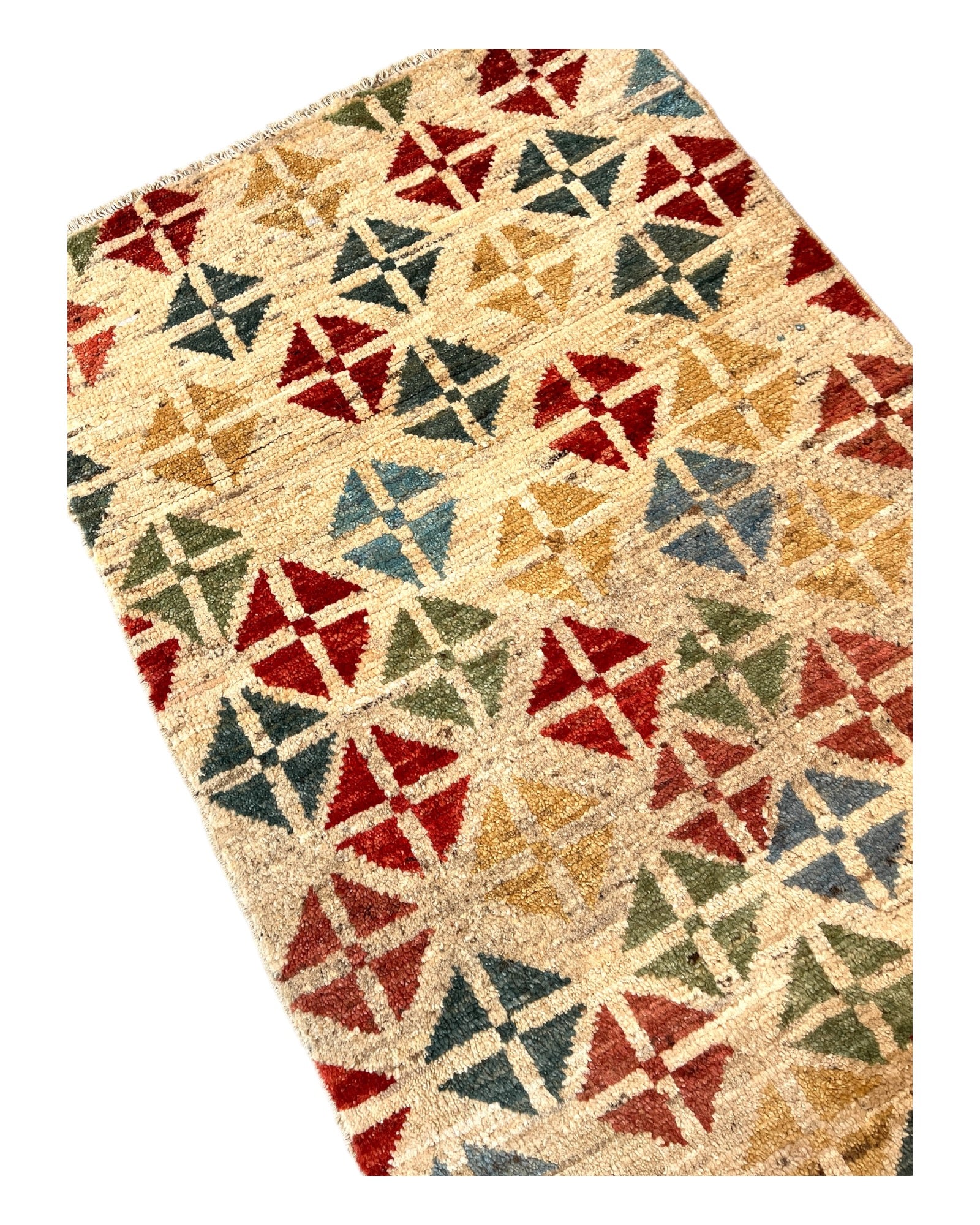 120 x 80cm Colourful Cream Gabeh Rug