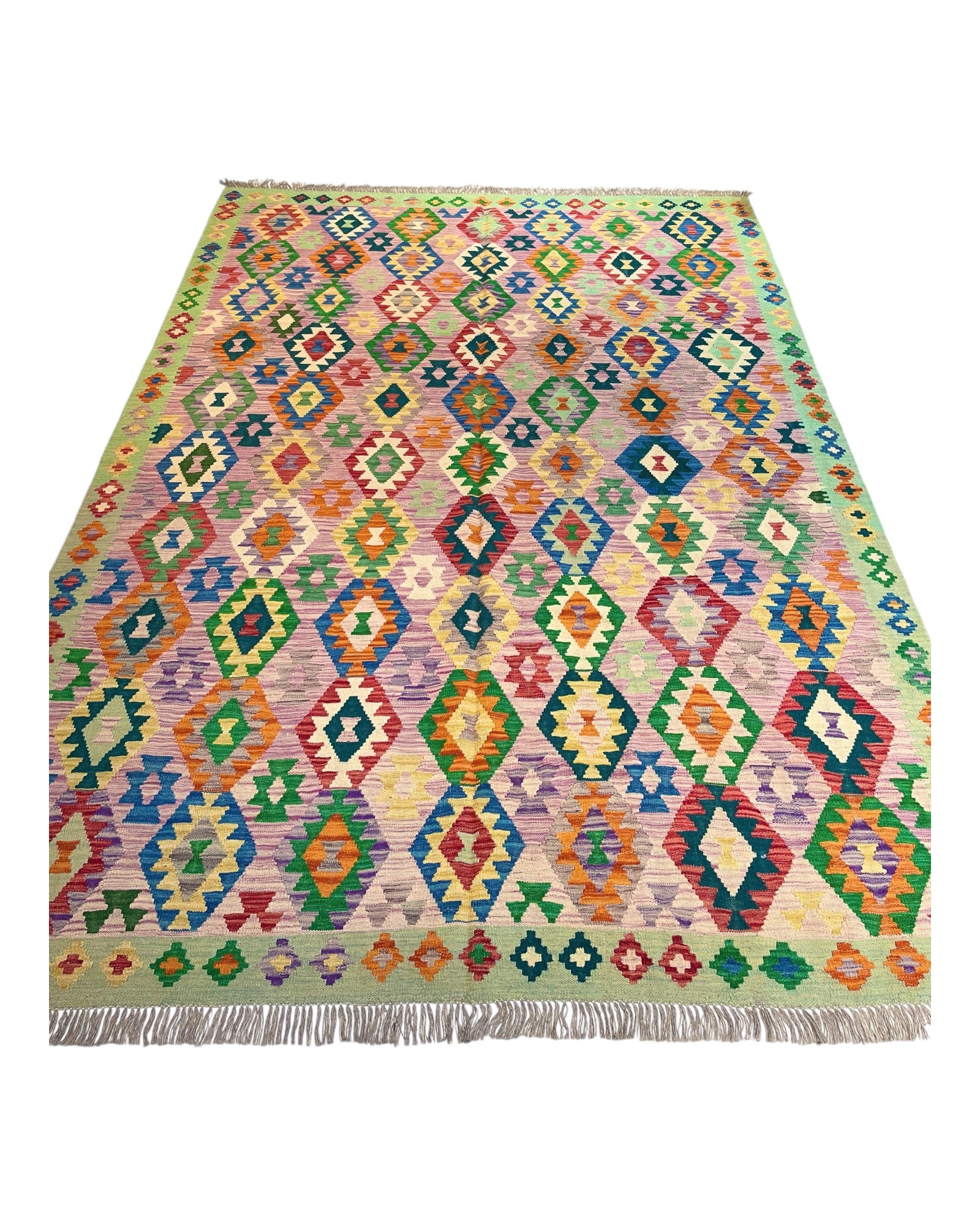 295cm x 203cm Colourful Maymana Kilim