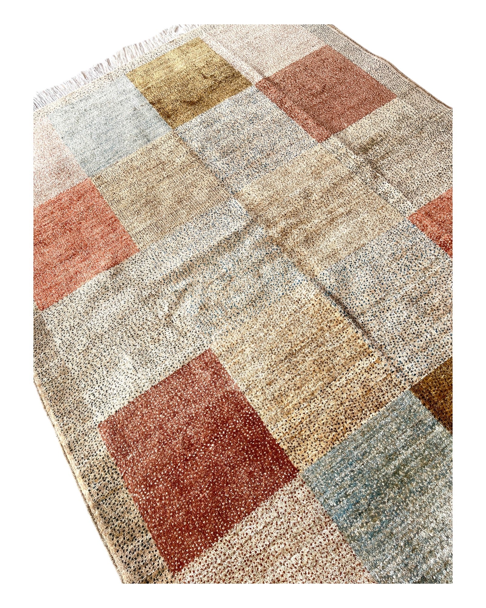 200cm x 150cm Oatmeal & Terracotta Gabeh Rug