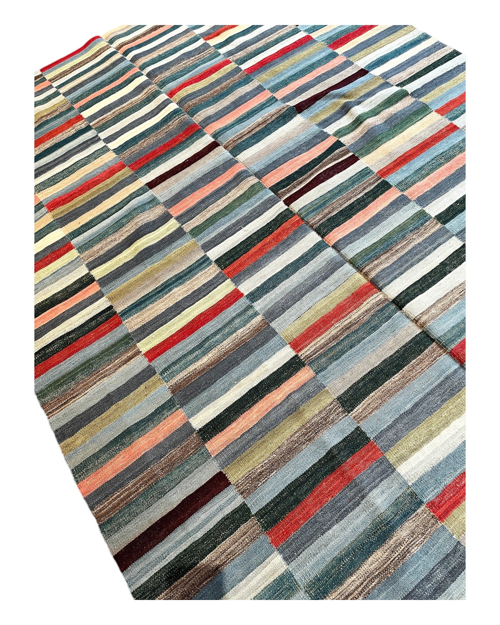 243cm x 165cm Multi-coloured Kilim